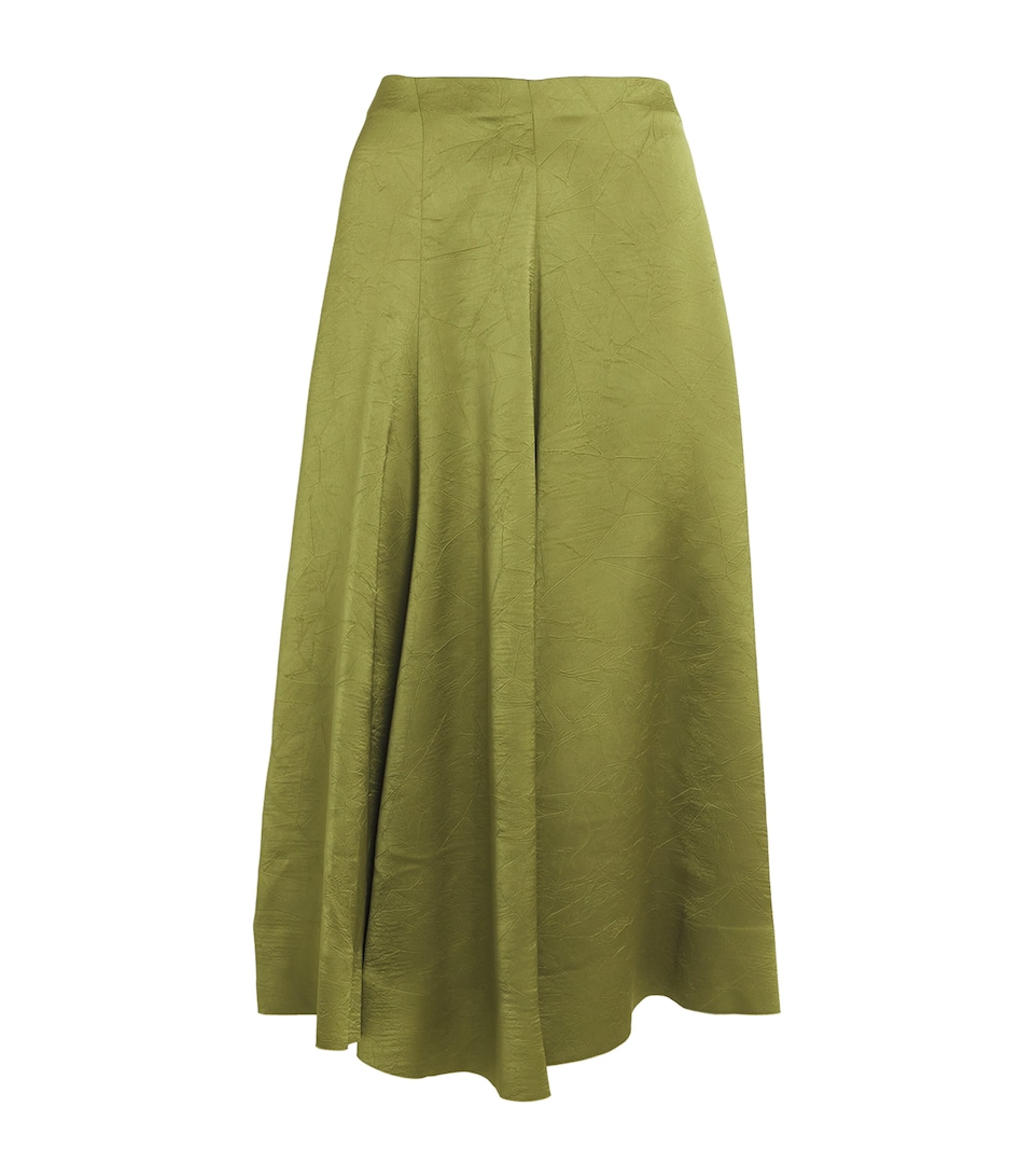 Satin Midi Skirt