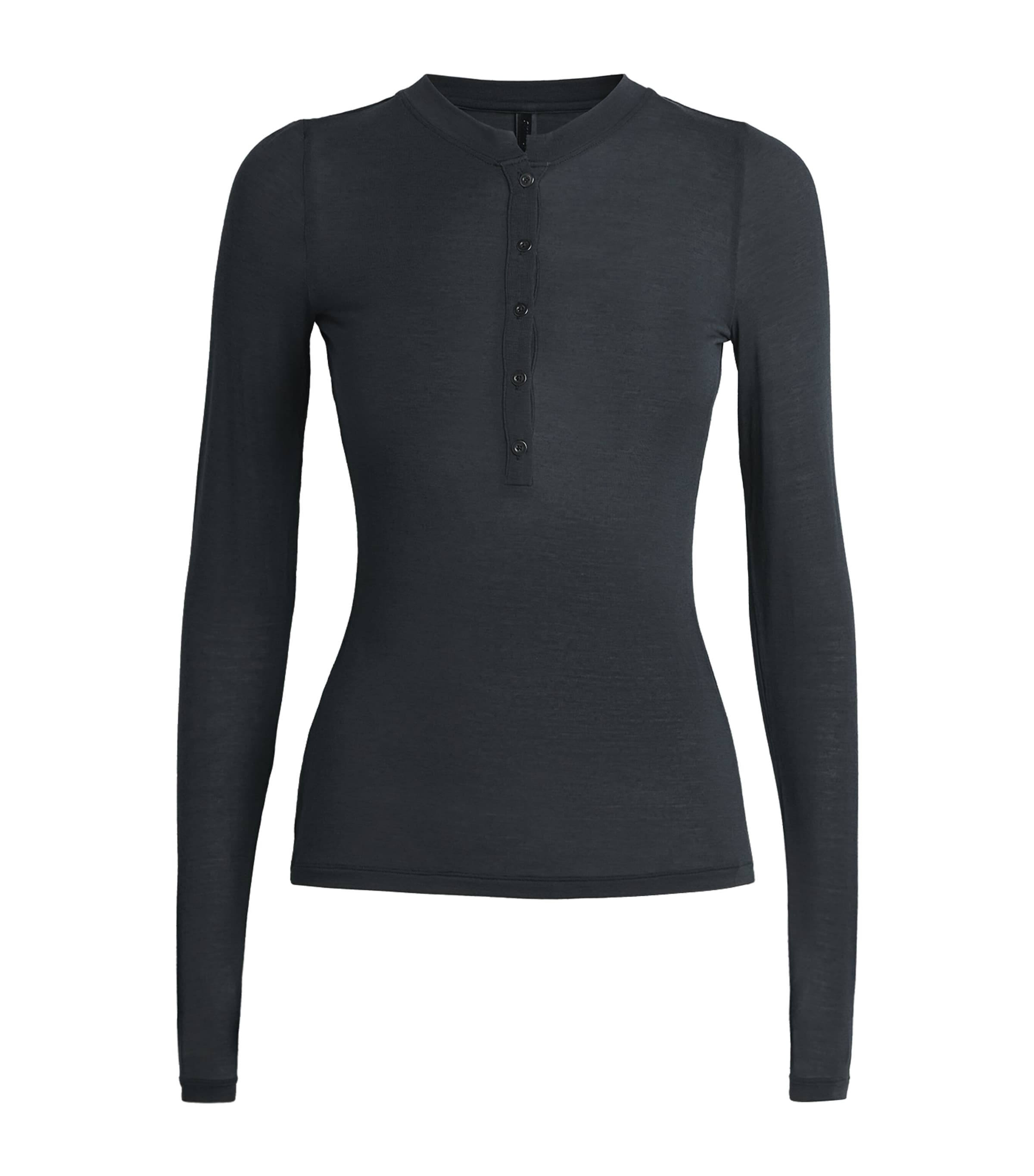 Modal Sheer Henley Top