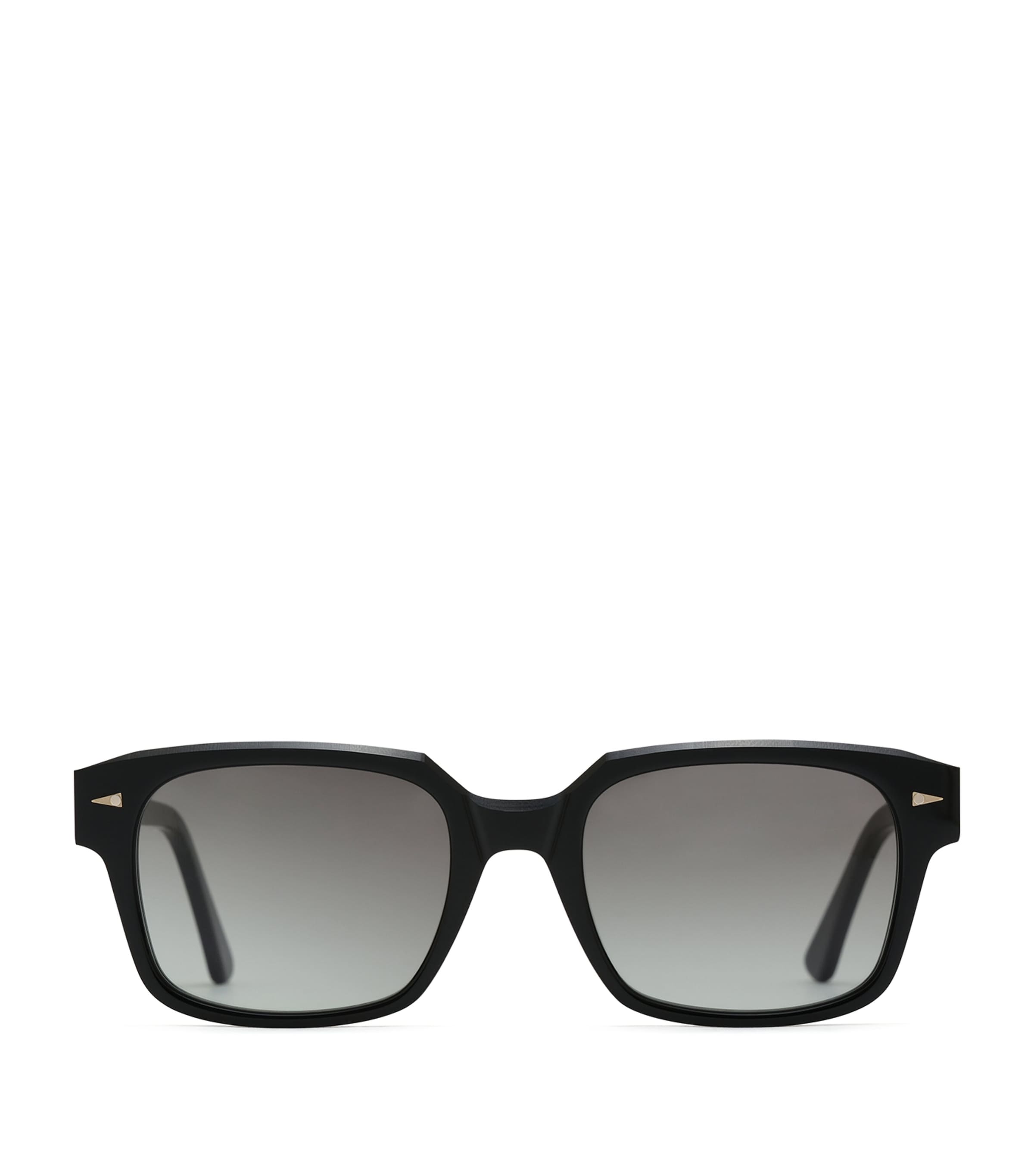 Ahlem Gros Caillou Square Sunglasses Black/ Grn Grad