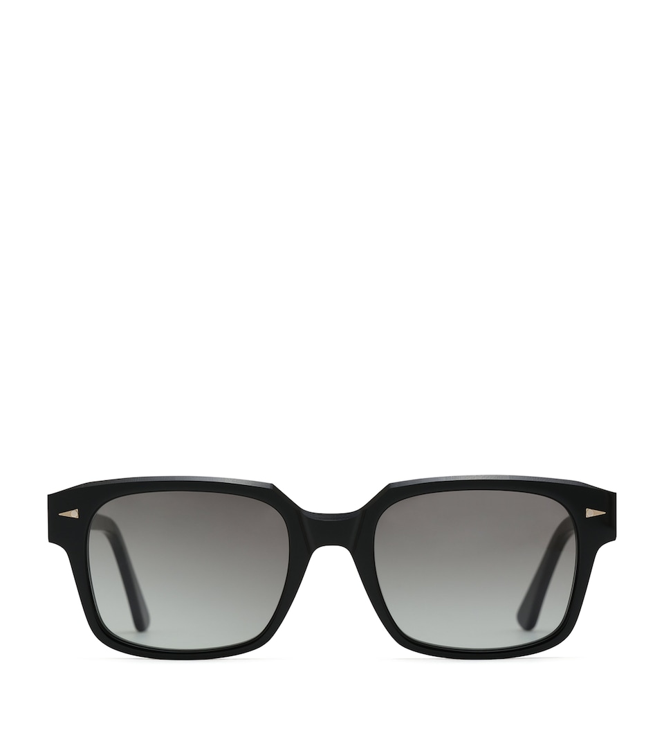 Ahlem Gros Caillou Square Sunglasses Black/ Grn Grad
