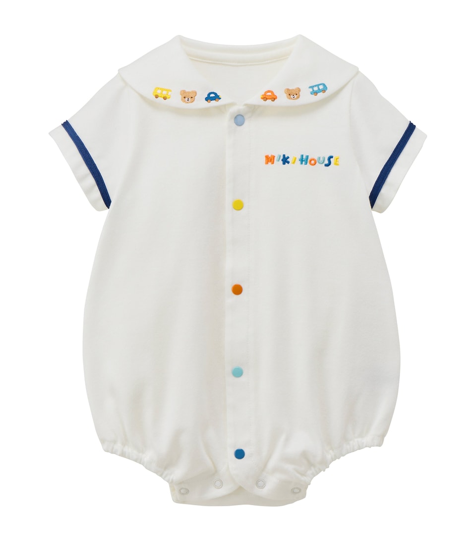 Miki House Cotton Embroidered Bodysuit (6-24 Months)