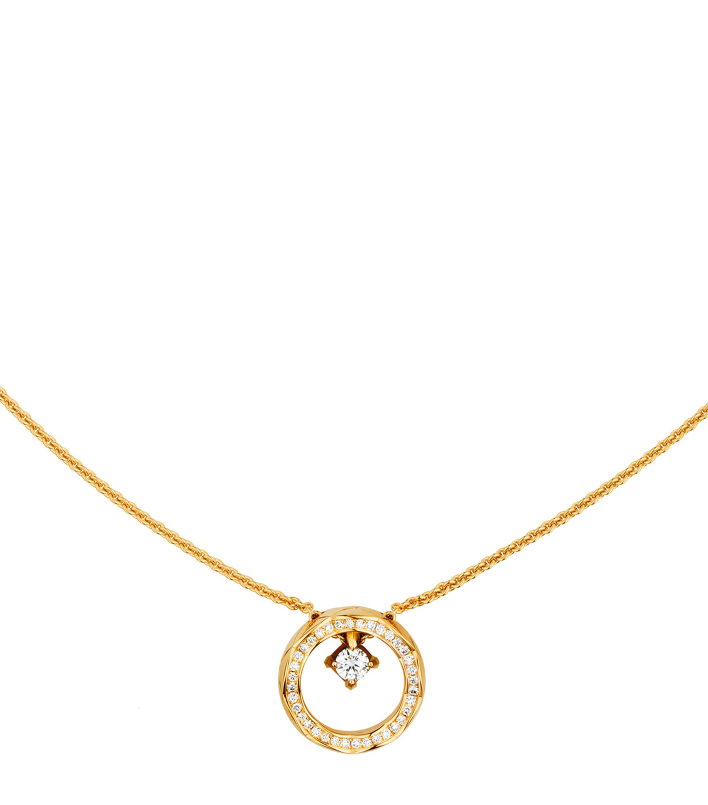Yellow Gold and Diamond Coco Crush Necklace