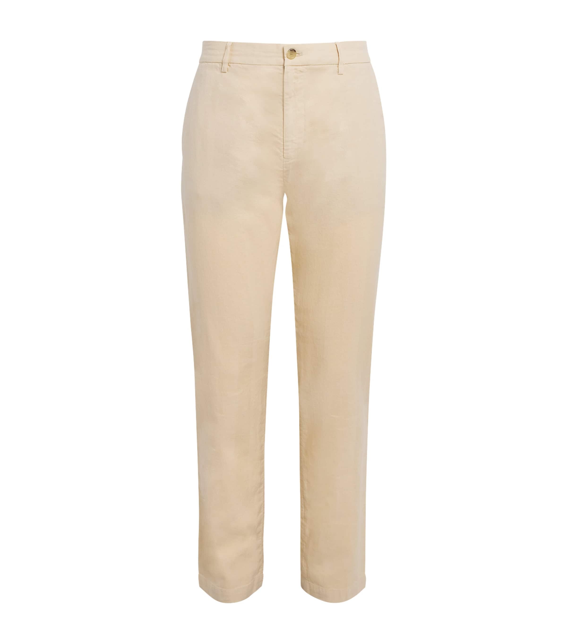 Paul Smith Mens Cotton-Blend Chinos Beige