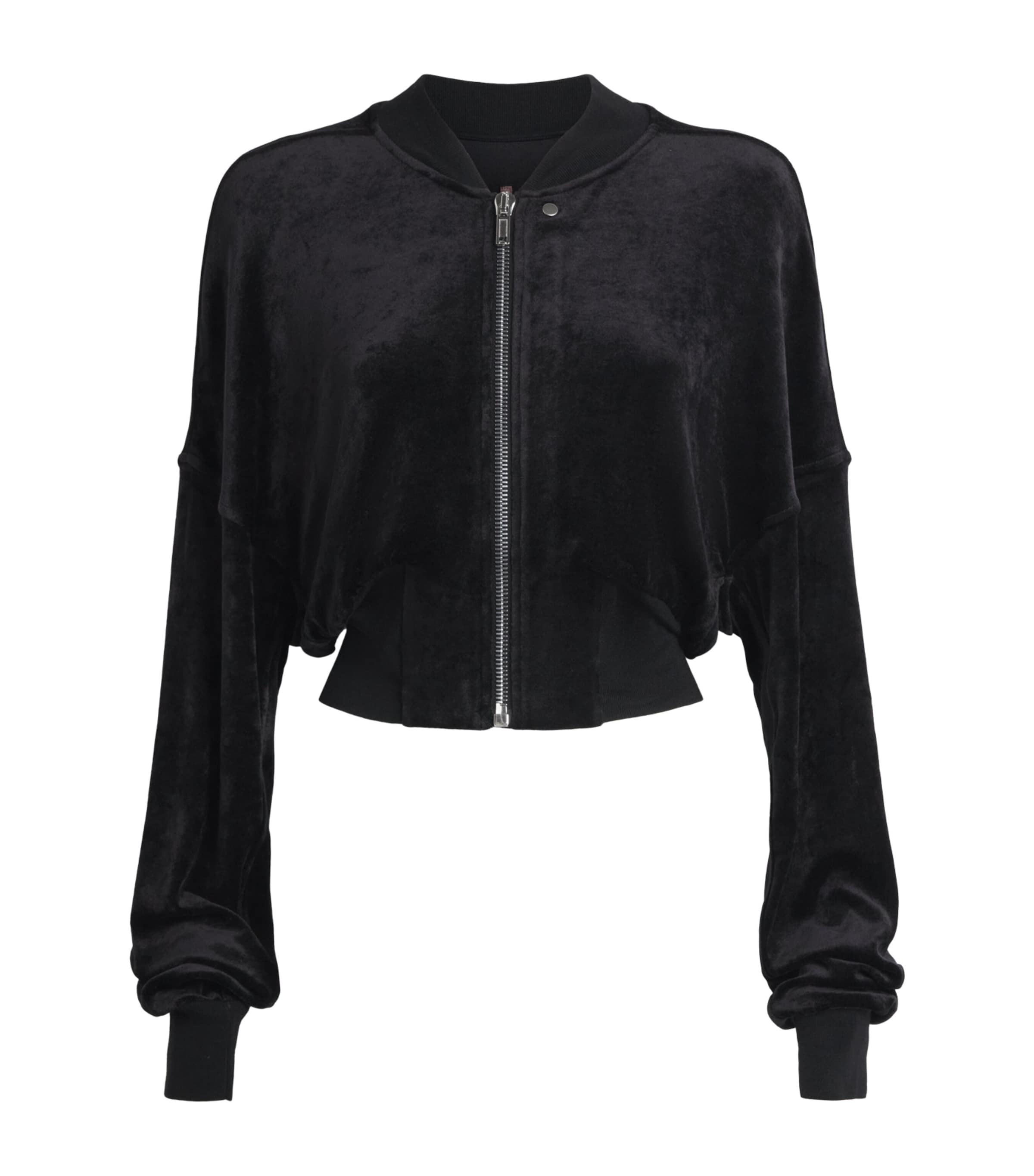 Rick Owens Womens Flight Bomber Jacket Black