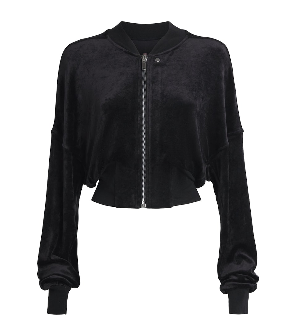 Rick Owens Womens Flight Bomber Jacket Black