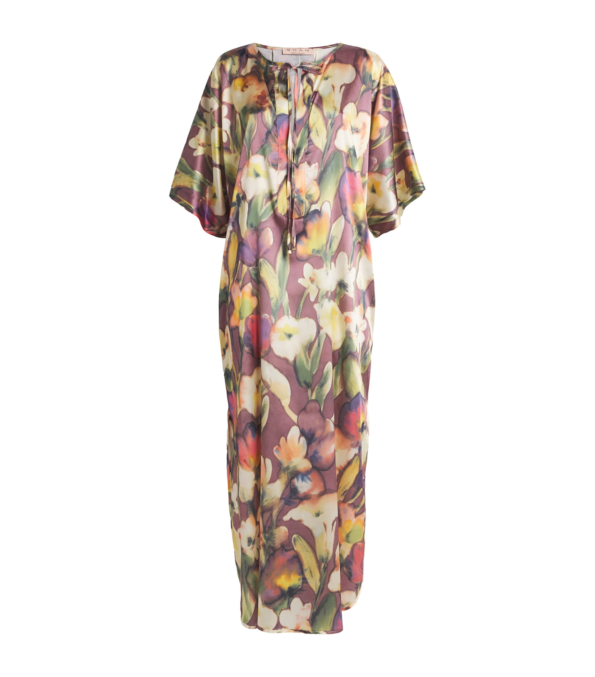 Silk Floral Maxi Kaftan