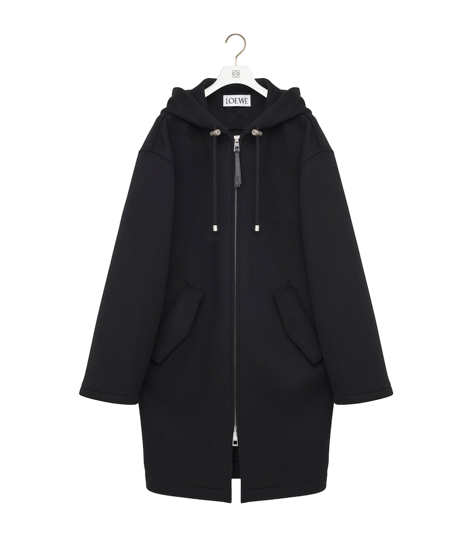 Wool Hooded Coat