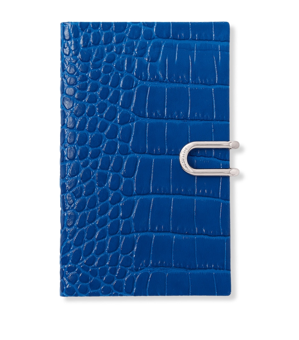 Smythson Leather Mara A6 2026 Mid-Year Diary Cerulean