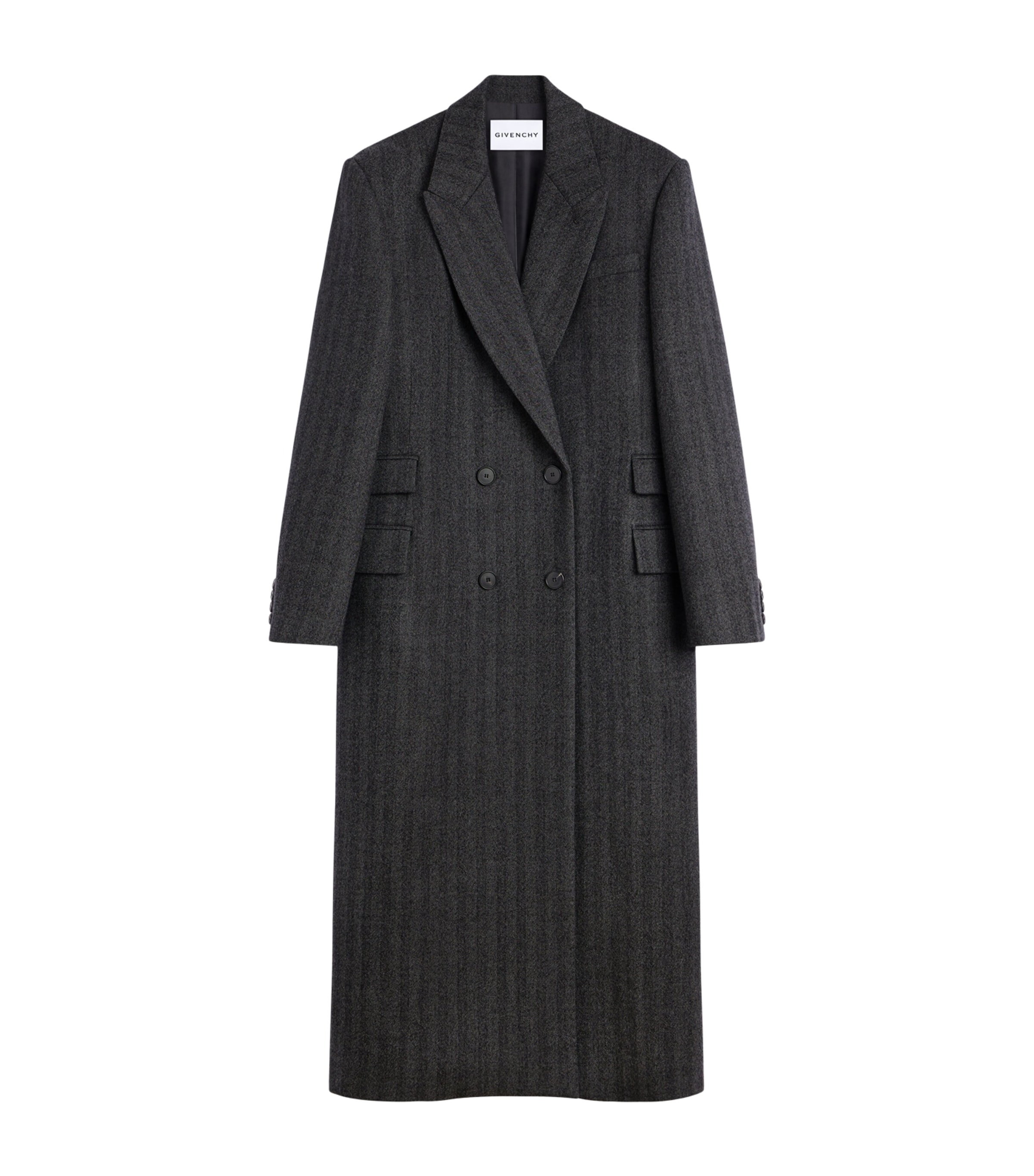 Givenchy Womens Wool Longline Coat