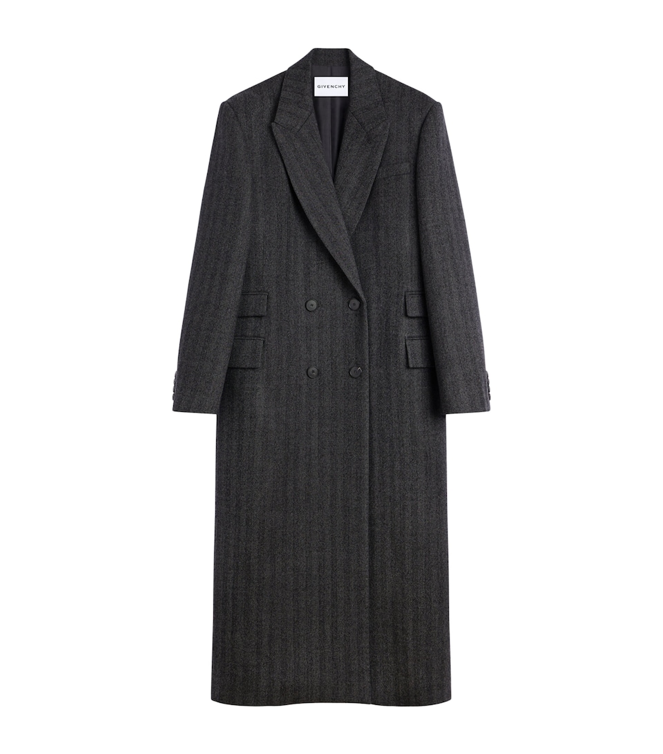 Givenchy Womens Wool Longline Coat