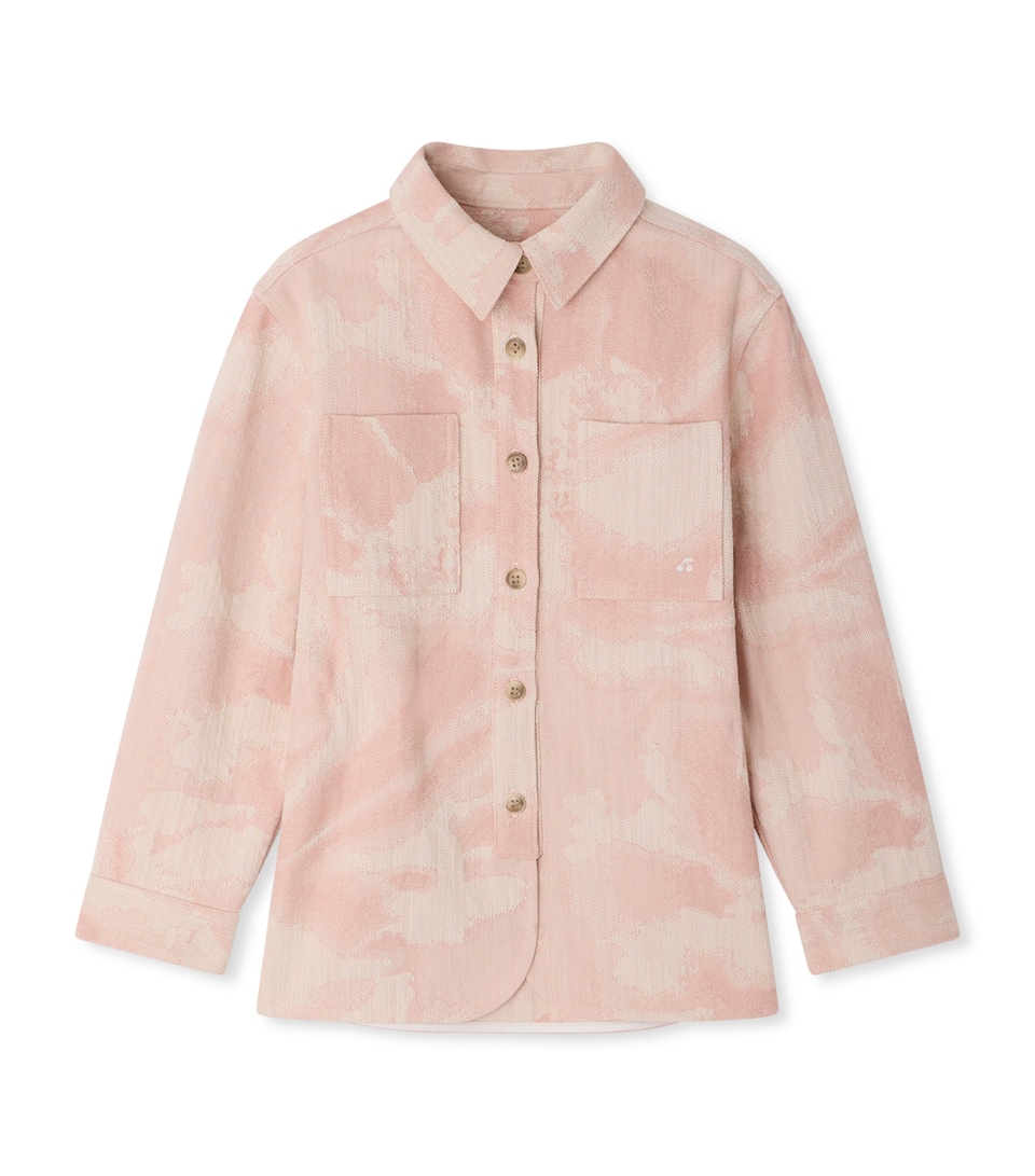 Bonpoint Locket Denim Jacket (10-14 Years) Fl Rose Fane