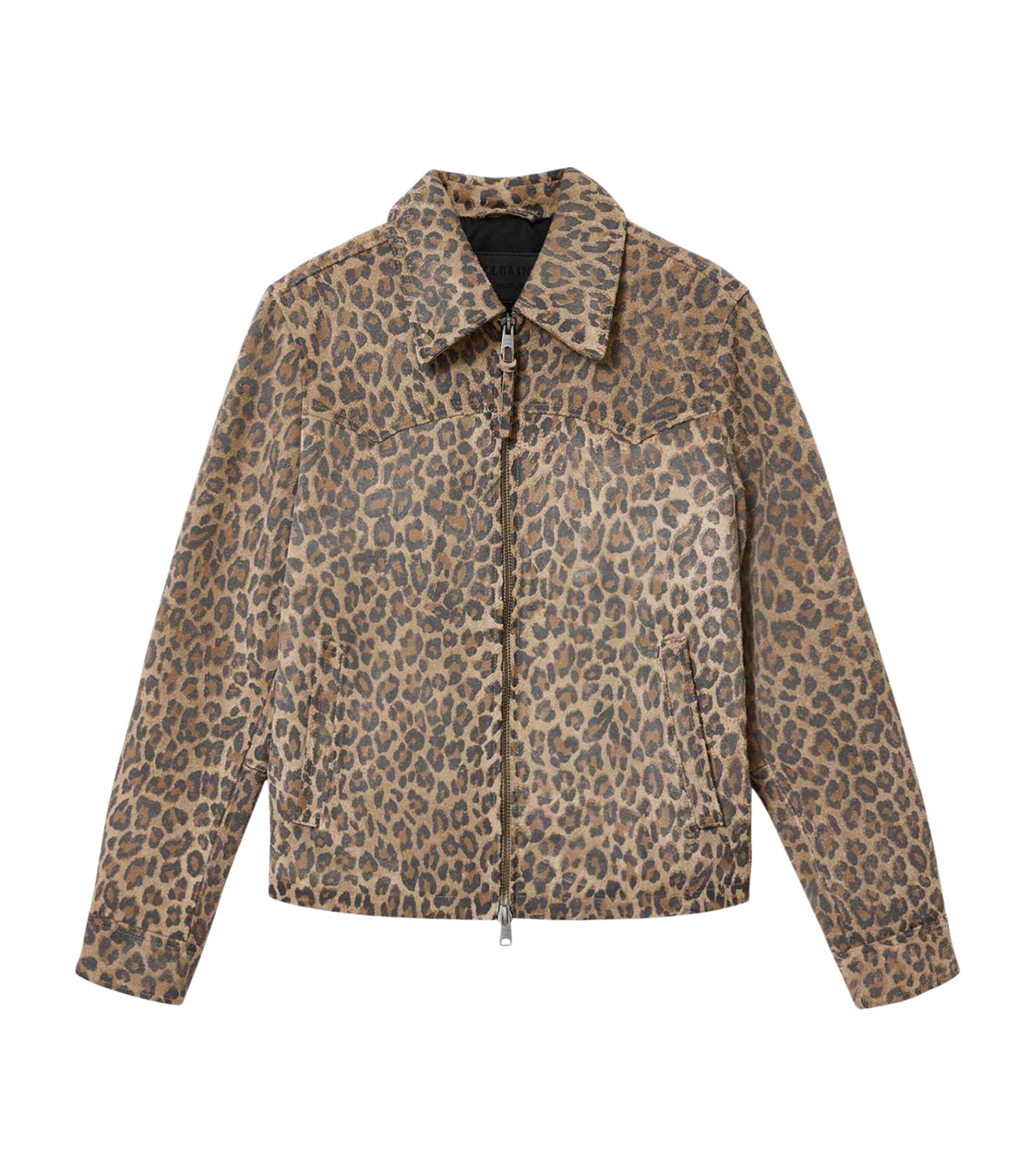 Suede Leopard Dellcot Jacket
