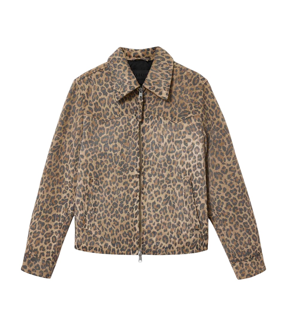 Suede Leopard Dellcot Jacket