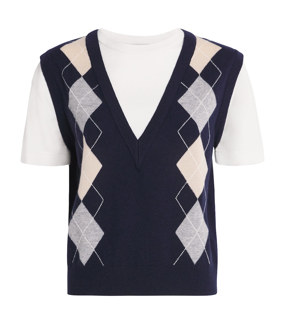 Wool-Cashmere Layered Sweater