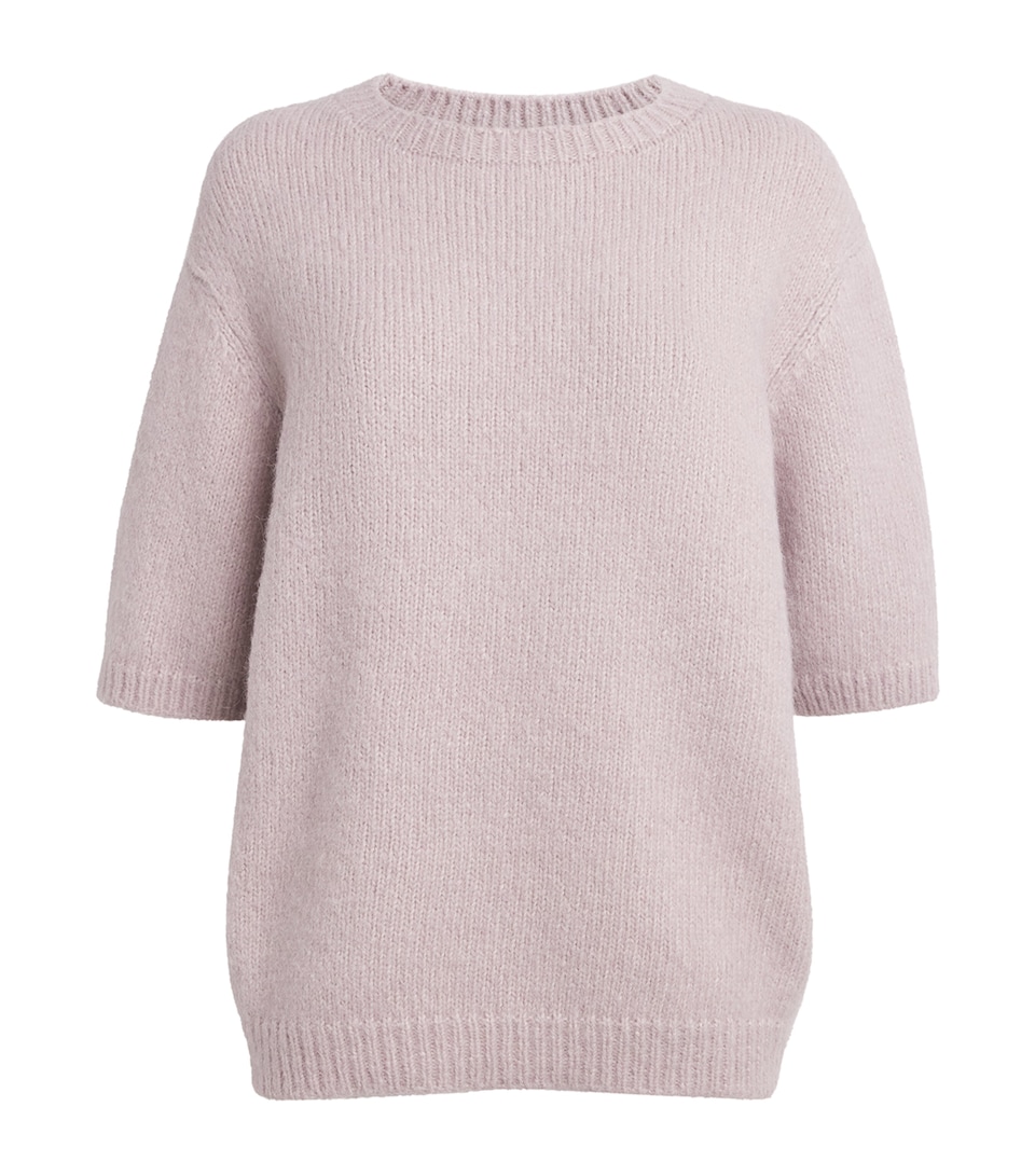 Alpaca-Cotton-Wool Crew-Neck Sweater