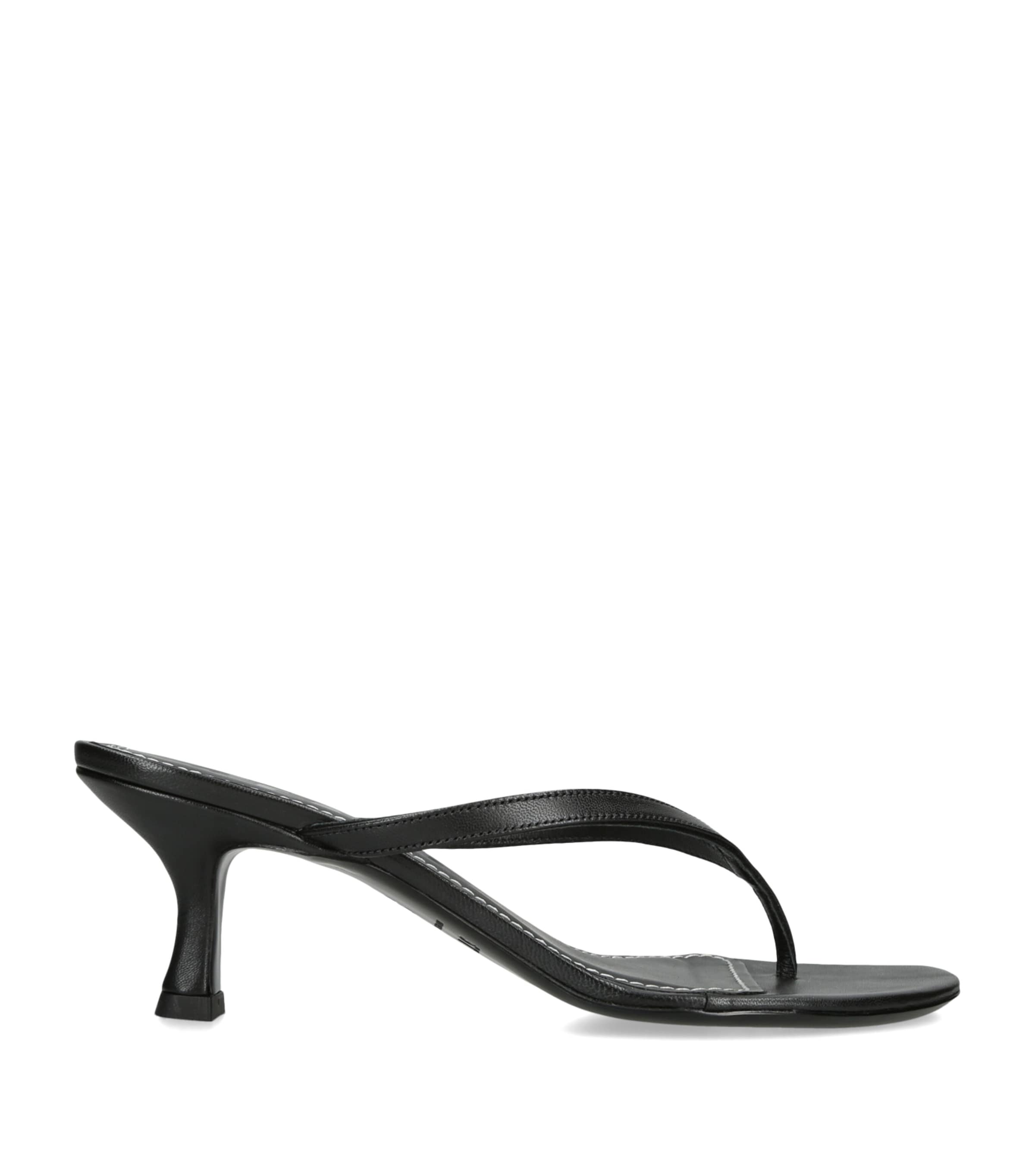 STAUD Freja Kitten Heel Sandals 60 Black