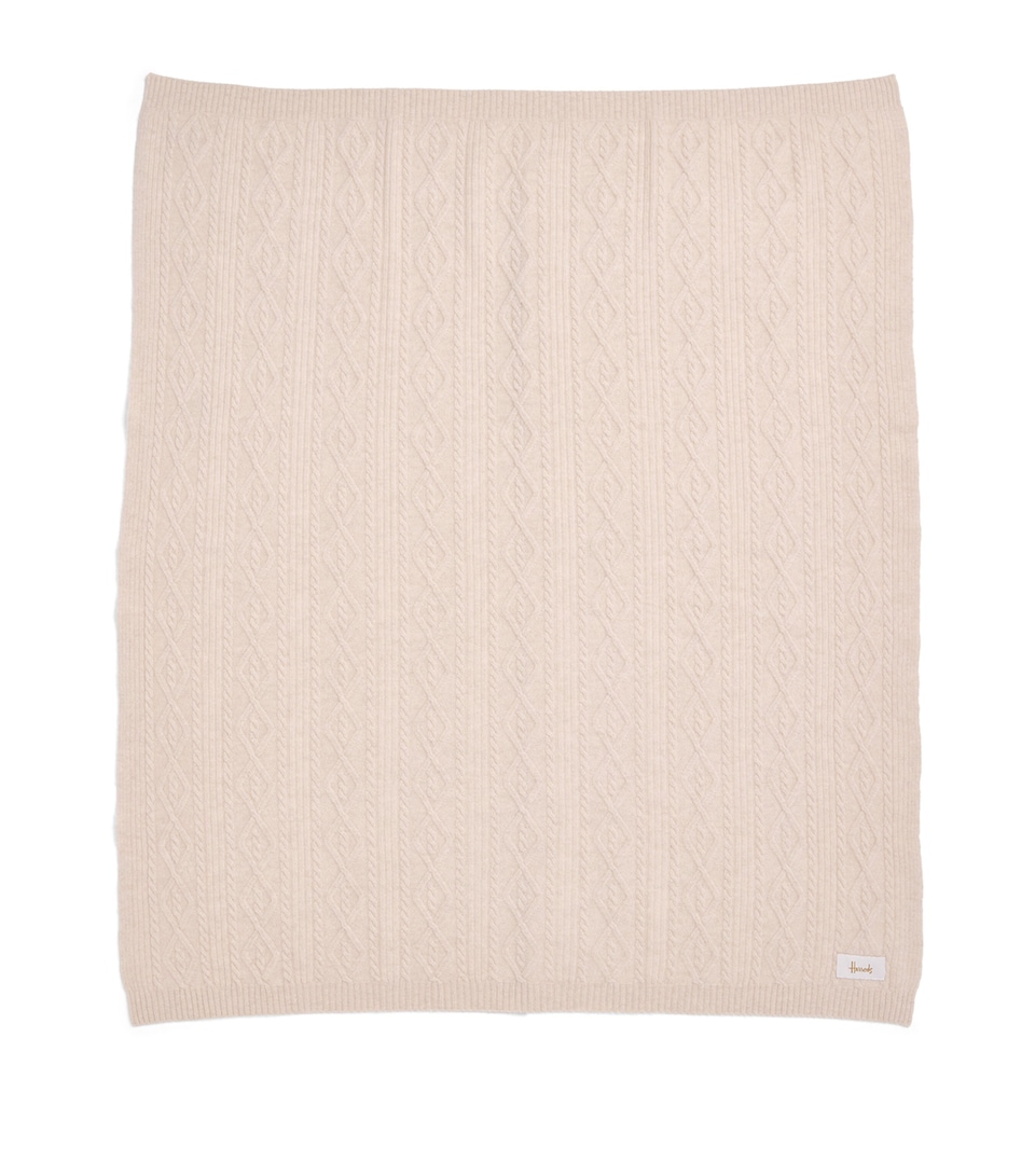 Harrods Cashmere Shawl Oatmeal