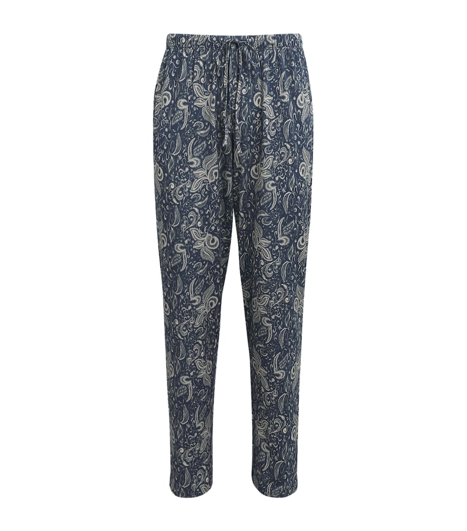 Hanro Mens Cotton Night & Day Lounge Trousers Midnight D