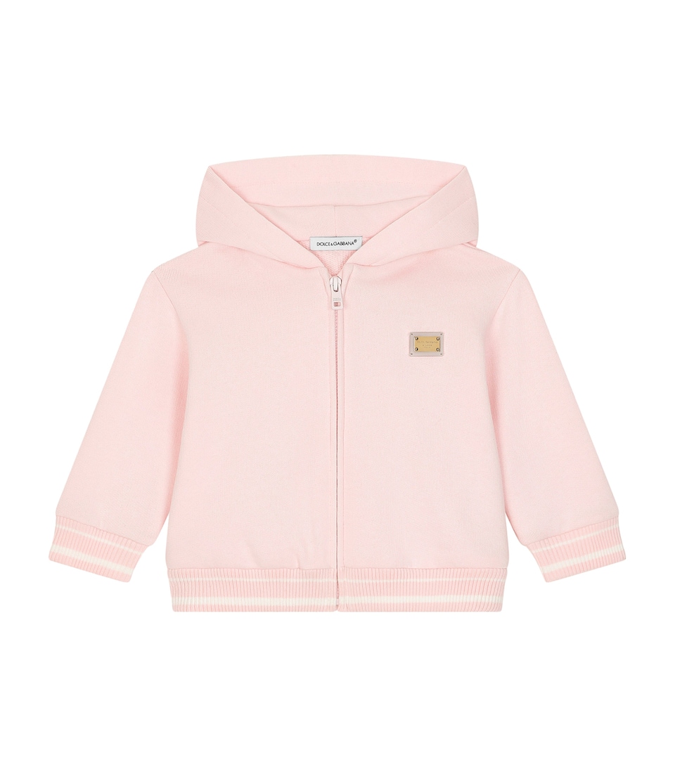 Cotton Logo Zip-Up Hoodie (3-30 Months)