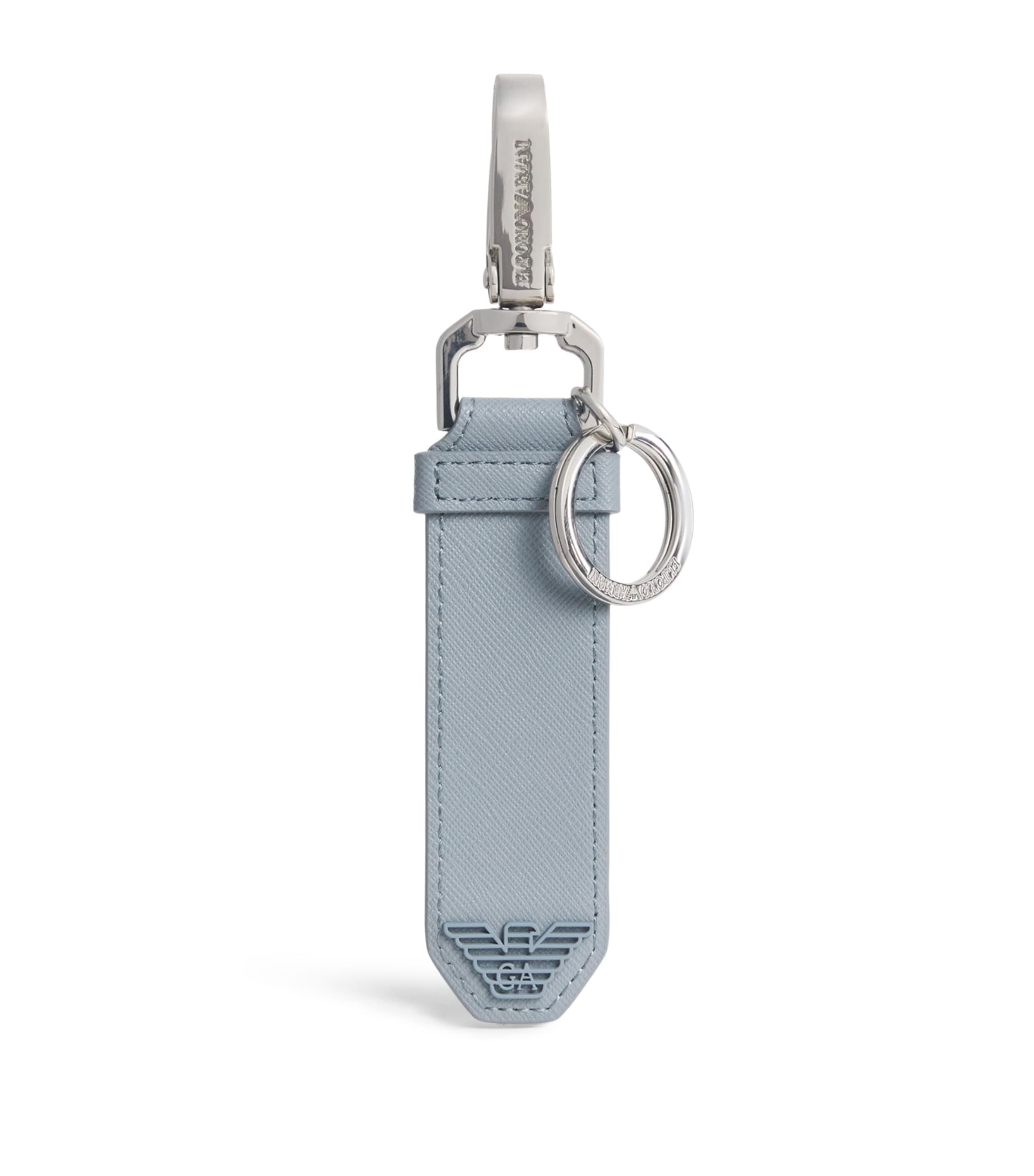 Valentino Garavani Leather VLogo Keychain | Harrods US