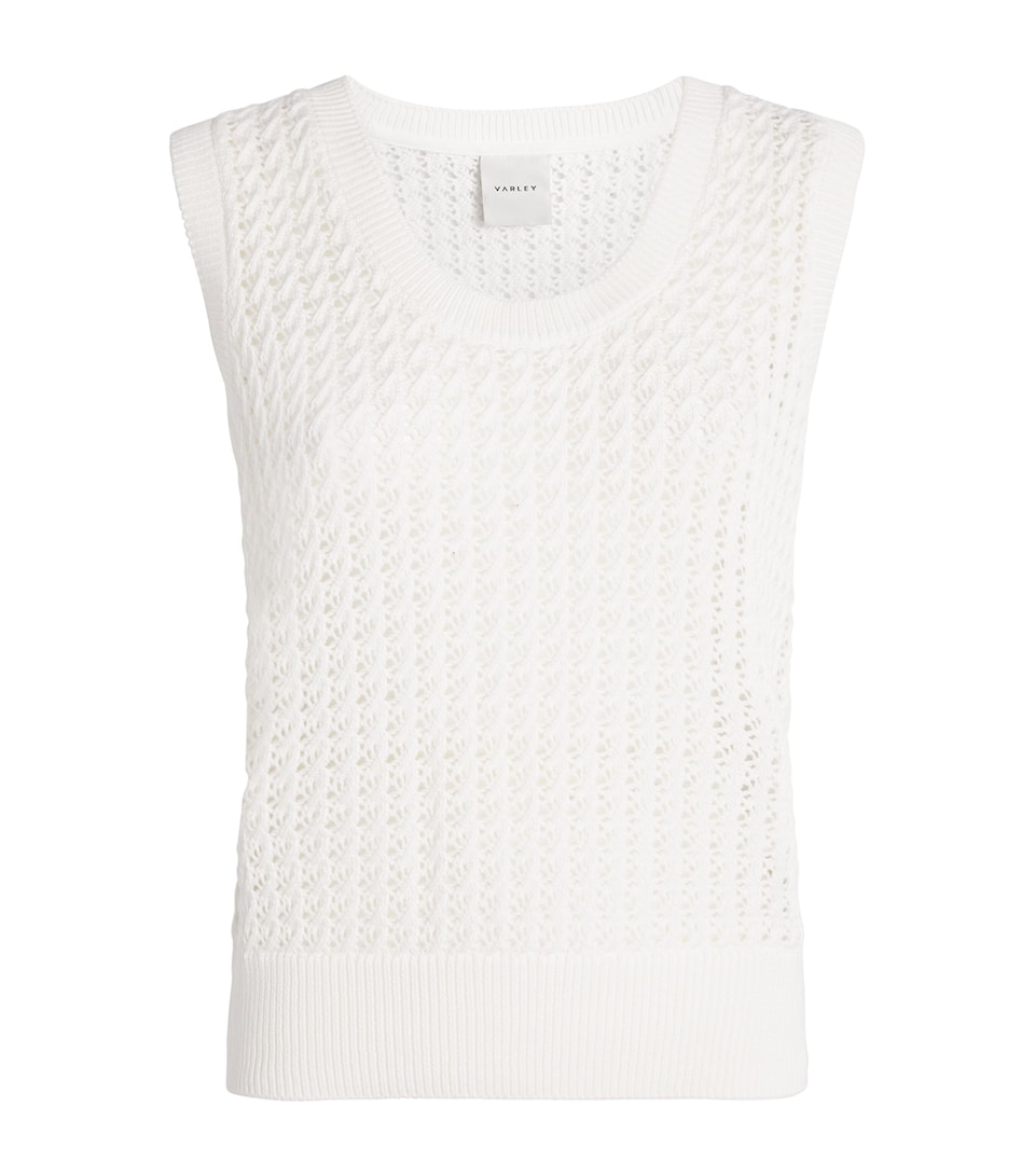 Open-Knit Ferns Tank Top