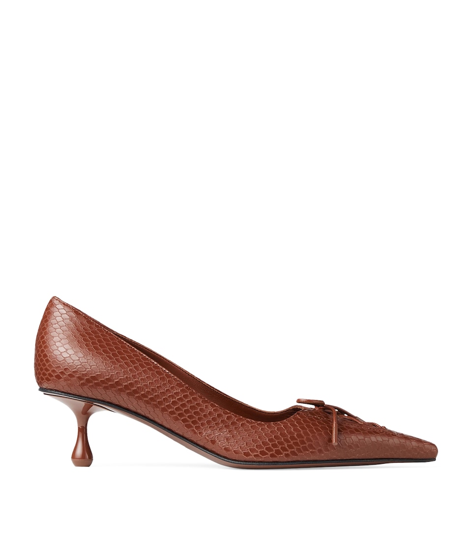 Scarlett 50 Snake Embossed Pumps