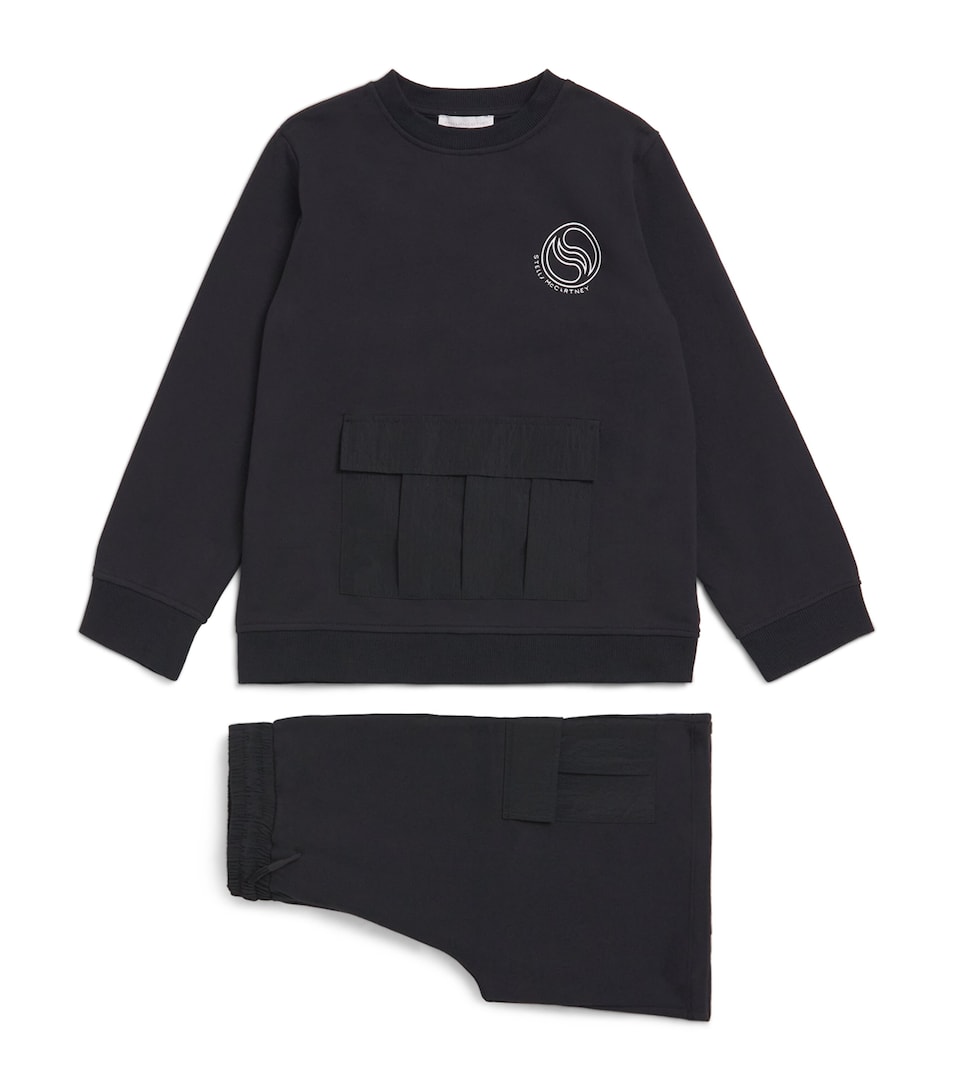 Stella McCartney Kids Logo Sweatshirt and Shorts Set (8-14 Years)