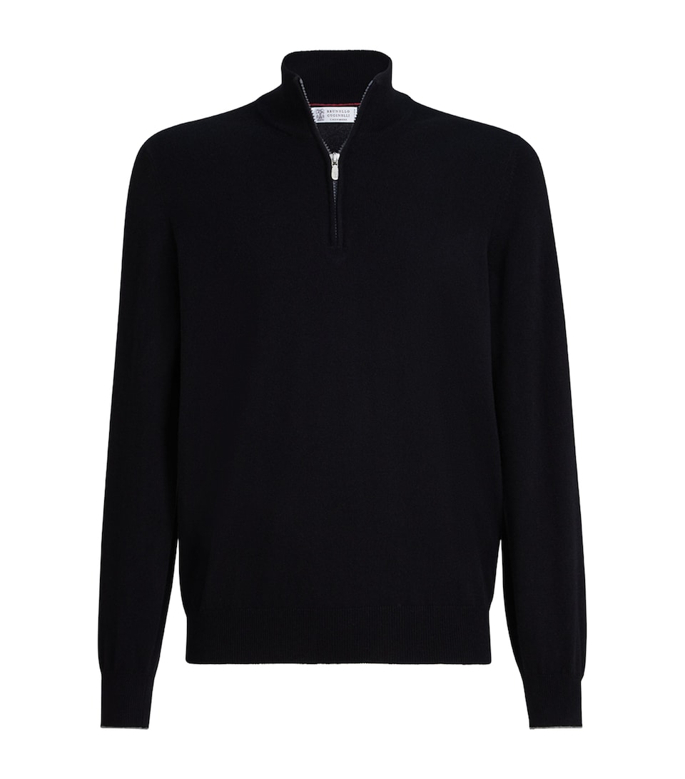Cashmere Quarter-Zip Sweater