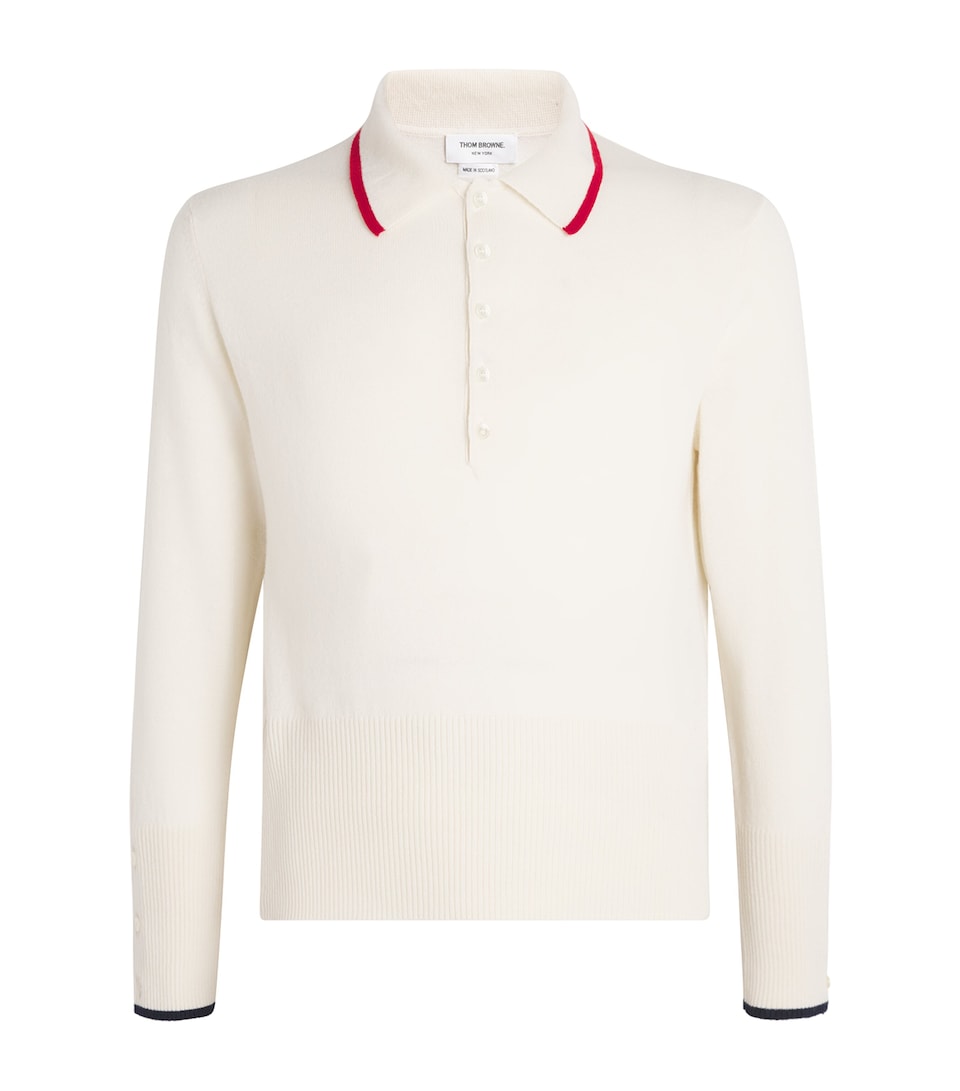 Cashmere 65 Intarsia Polo Shirt