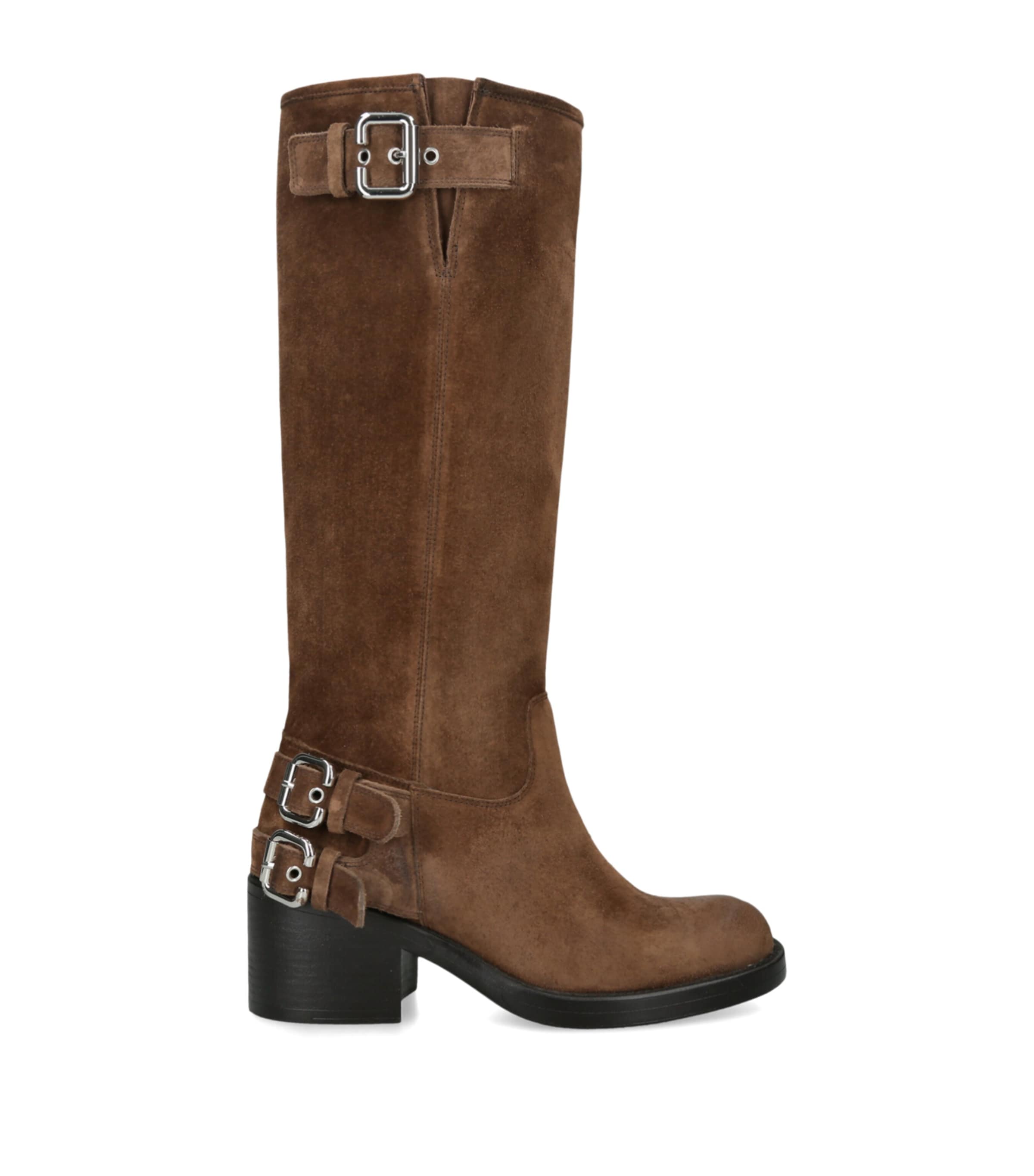 Chloé Suede Dakota Boots 60 Brown