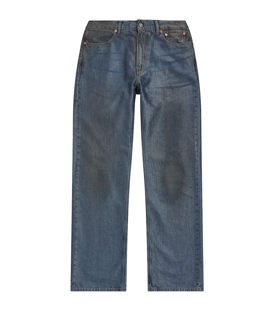 Our Legacy Mens Carlson Cut Bootcut Jeans Kintsugi Wash