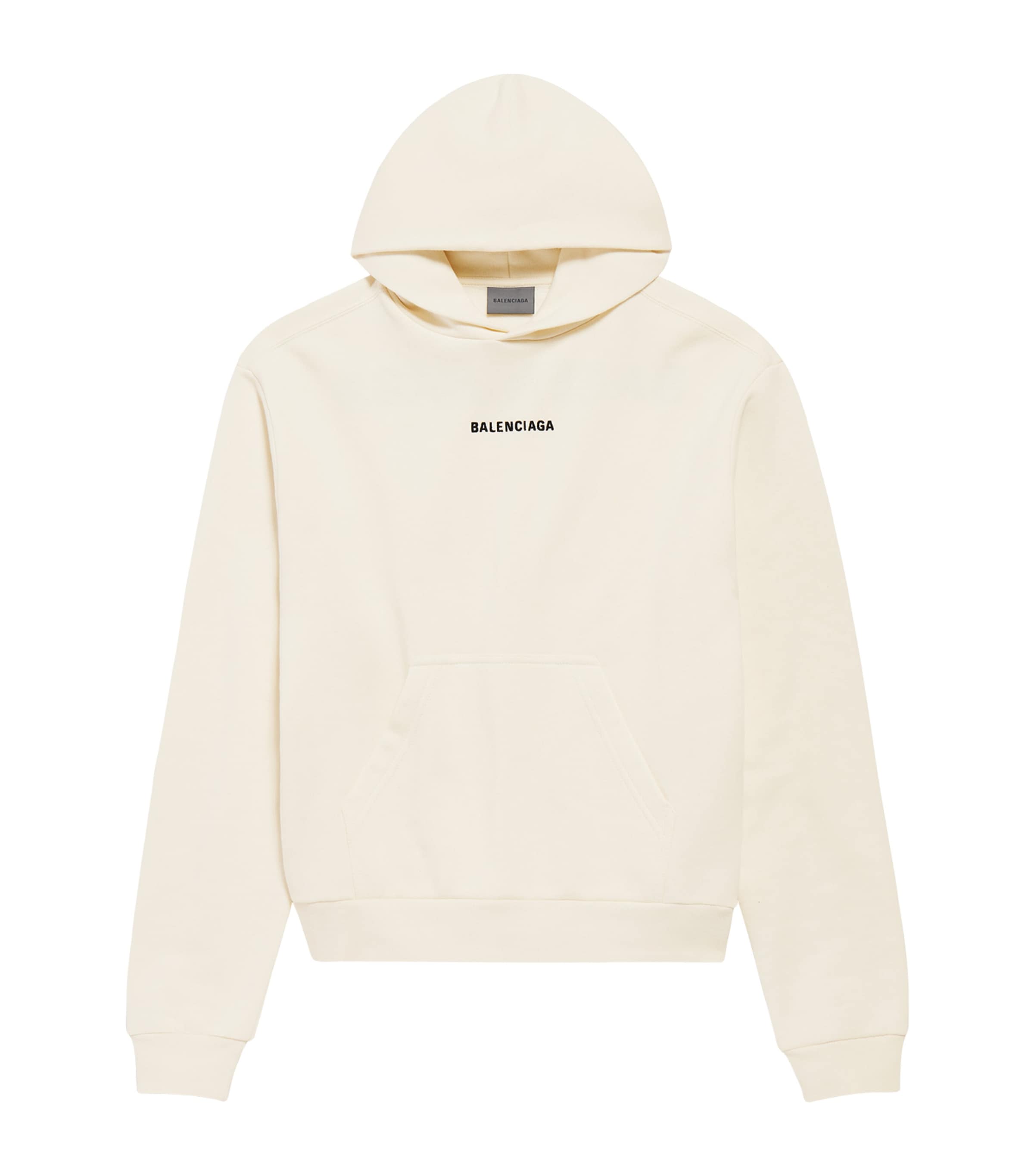 Balenciaga Womens Cotton Logo Hoodie