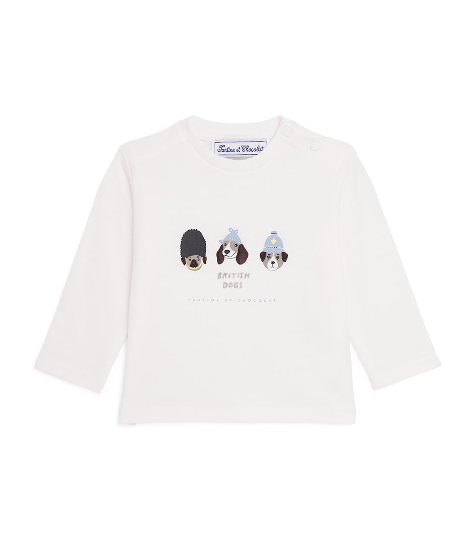 Tartine et Chocolat Cotton British Dogs T-Shirt (3 Months-4 Years)