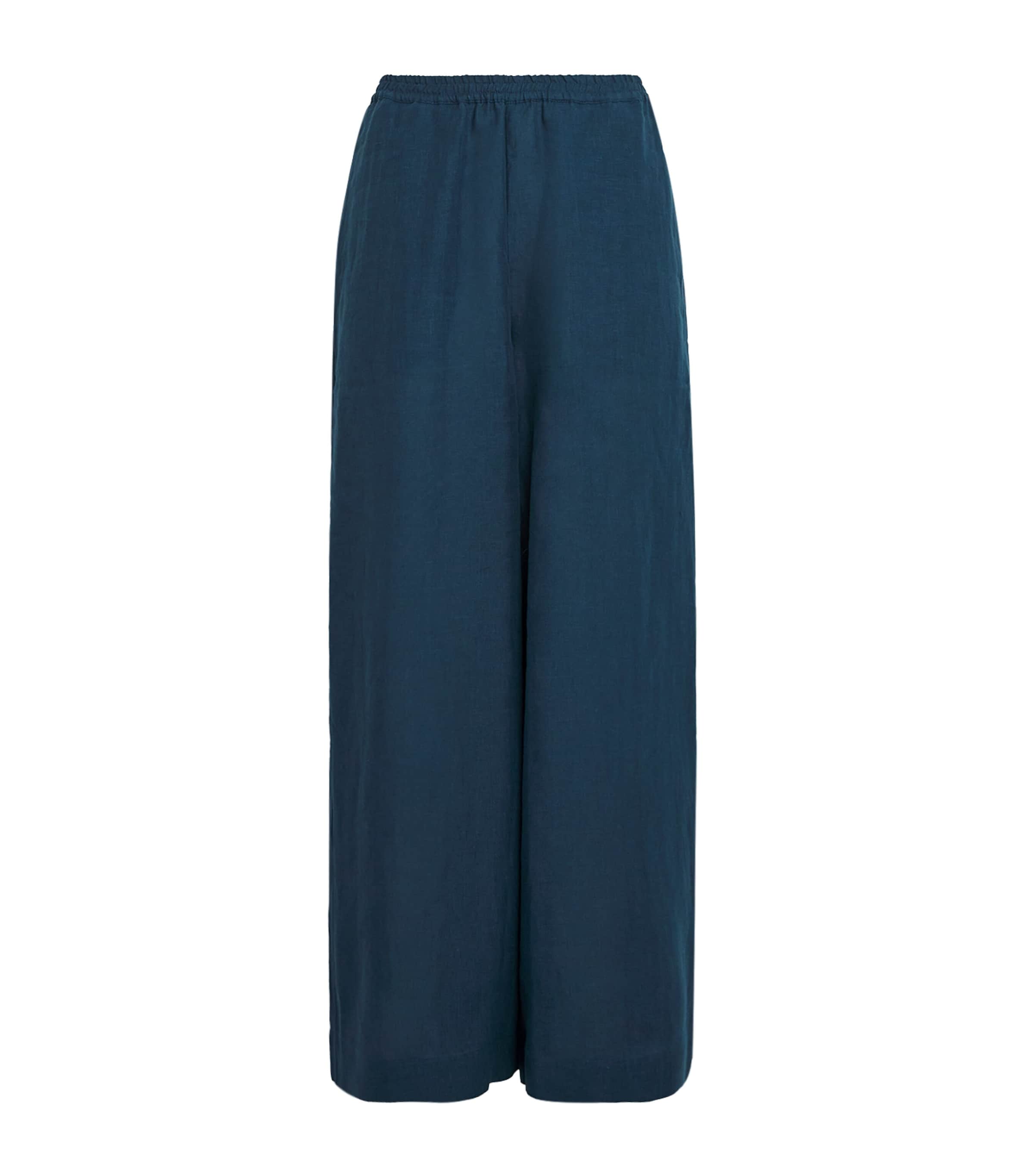 Linen Wide-Leg Trousers
