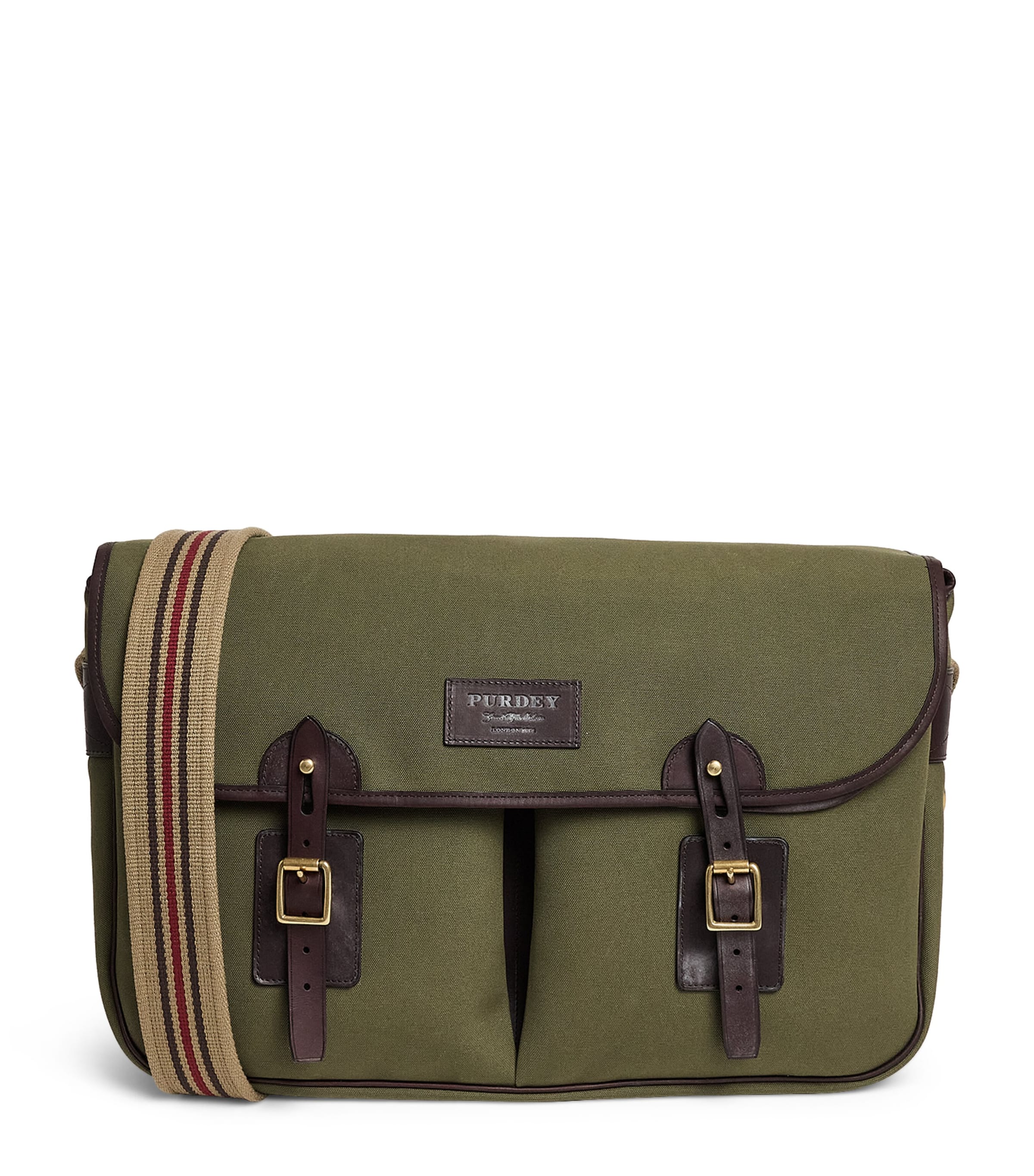 Purdey Canvas Field Game Cross-Body Bag Khk