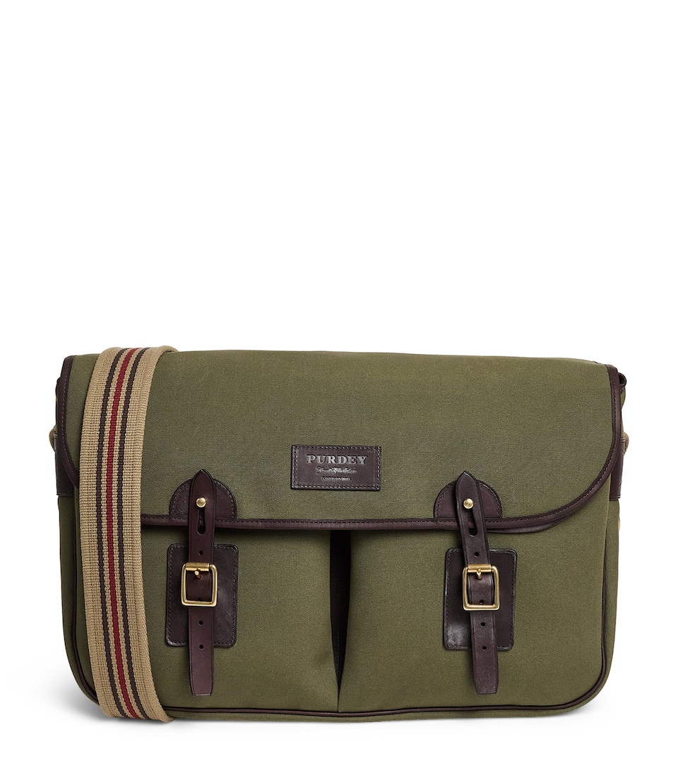 Purdey Canvas Field Game Cross-Body Bag Khk