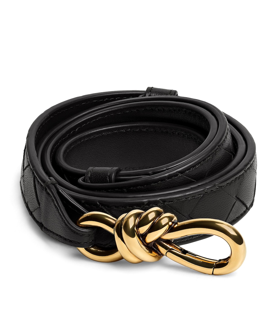 Bottega Veneta Leather Andiamo Belt
