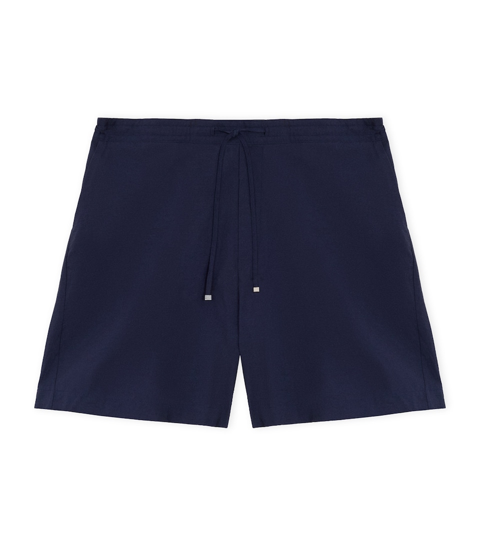 LOEWE Mens x Paula’s Ibiza Poplin Shorts Navy Blue
