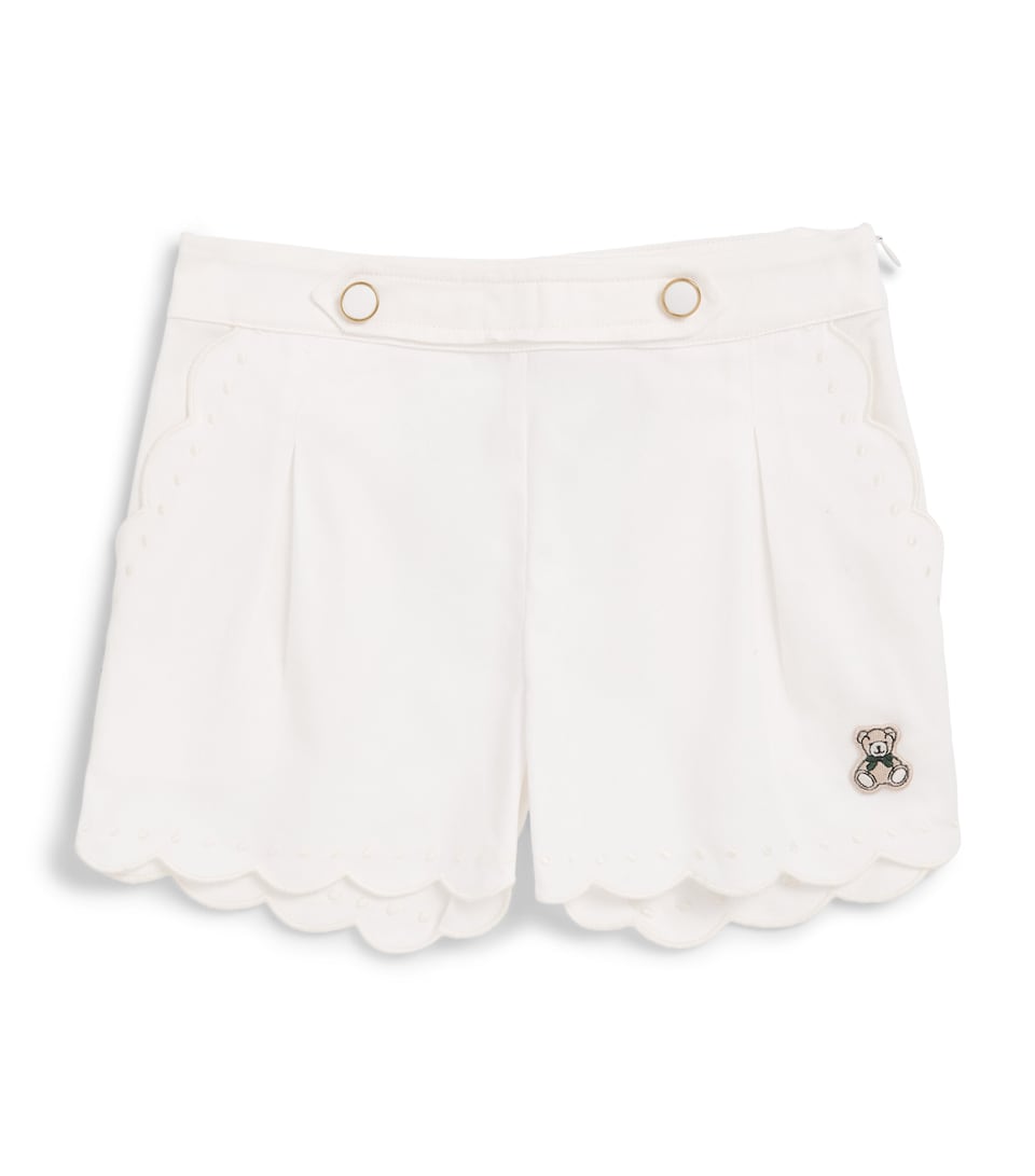 Harrods Cotton Pleated Shorts (2-8 Years) White