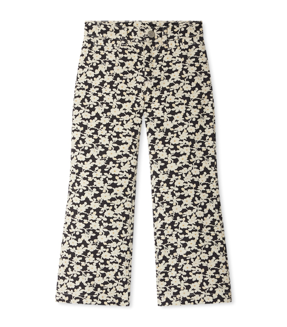 Cotton Floral Print Trousers (4-14 Years)