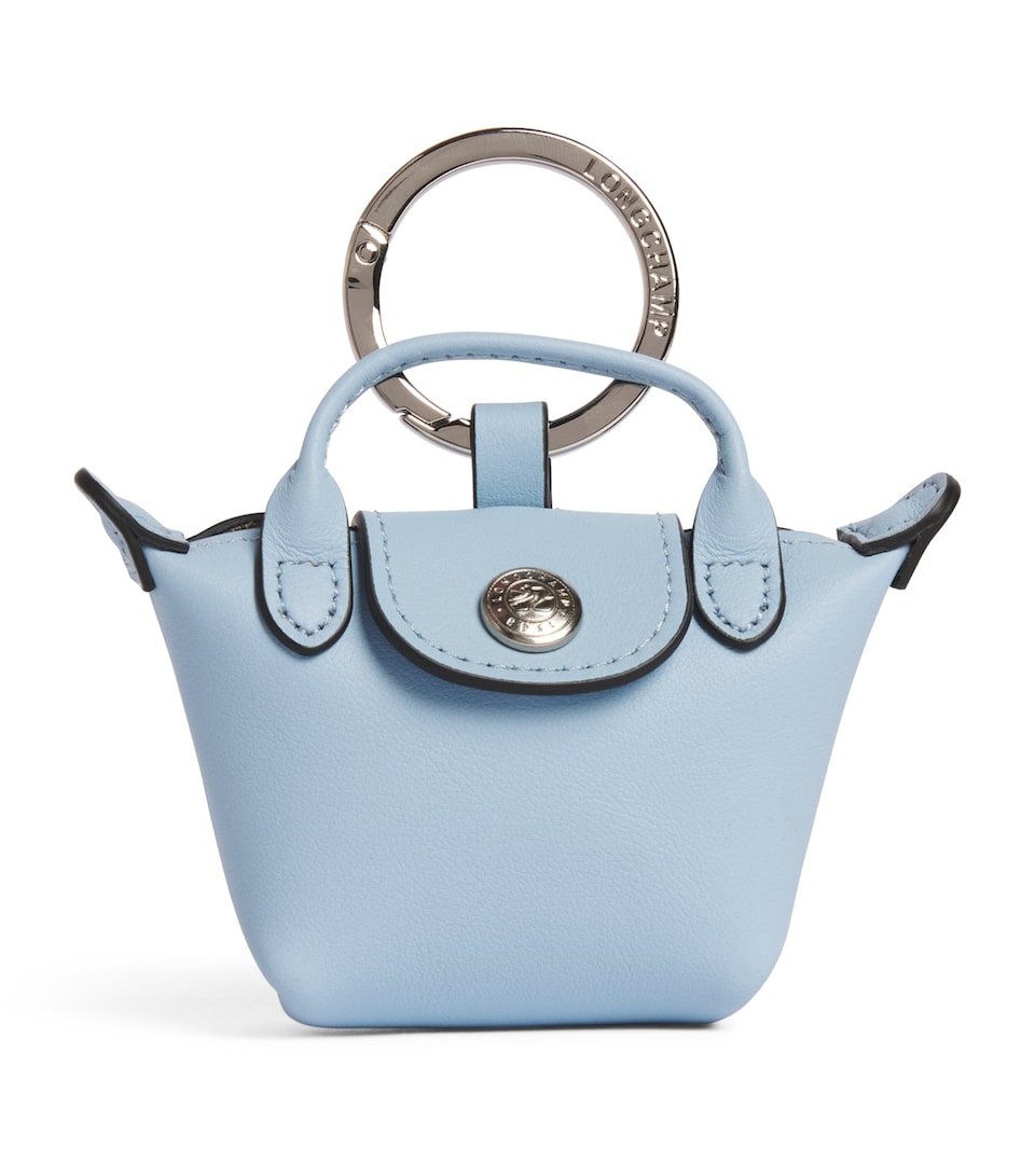 Longchamp Leather Le Pliage Xtra Keyring Vague