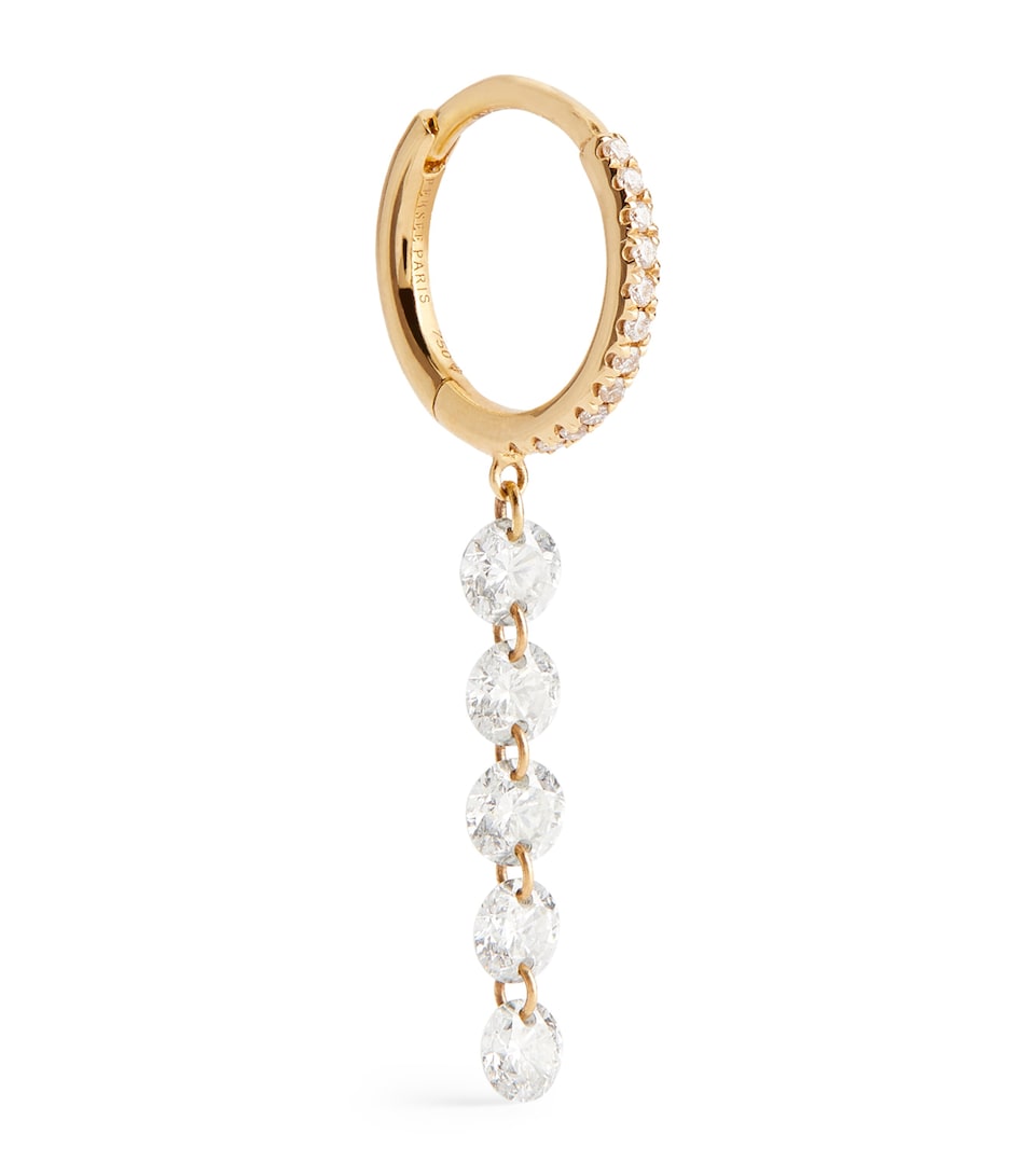 Persée Yellow Gold Diamond Piercings Single Earring Yellow Gold