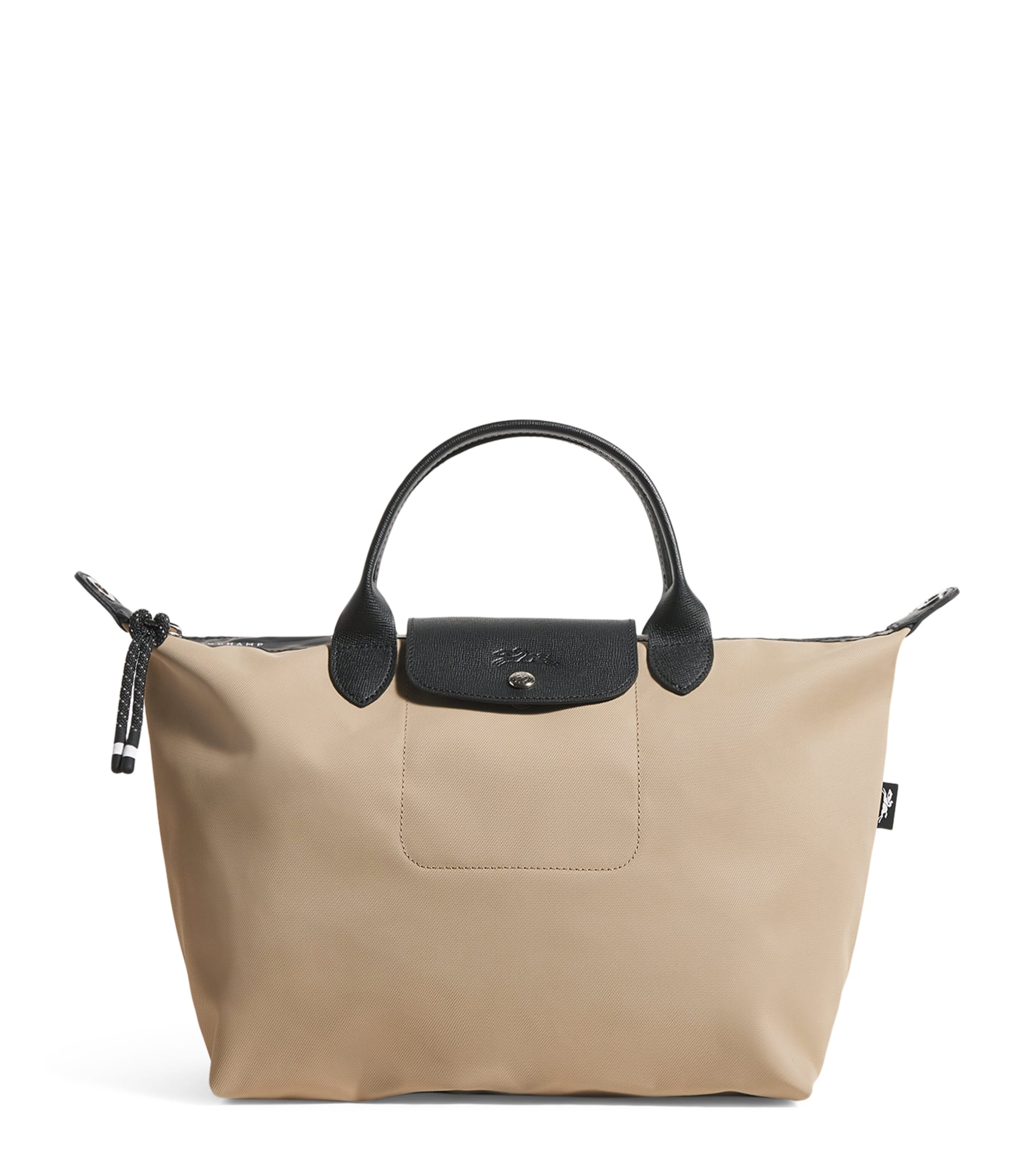 Longchamp Large Canvas Le Pliage Energy Top-Handle Bag Clay