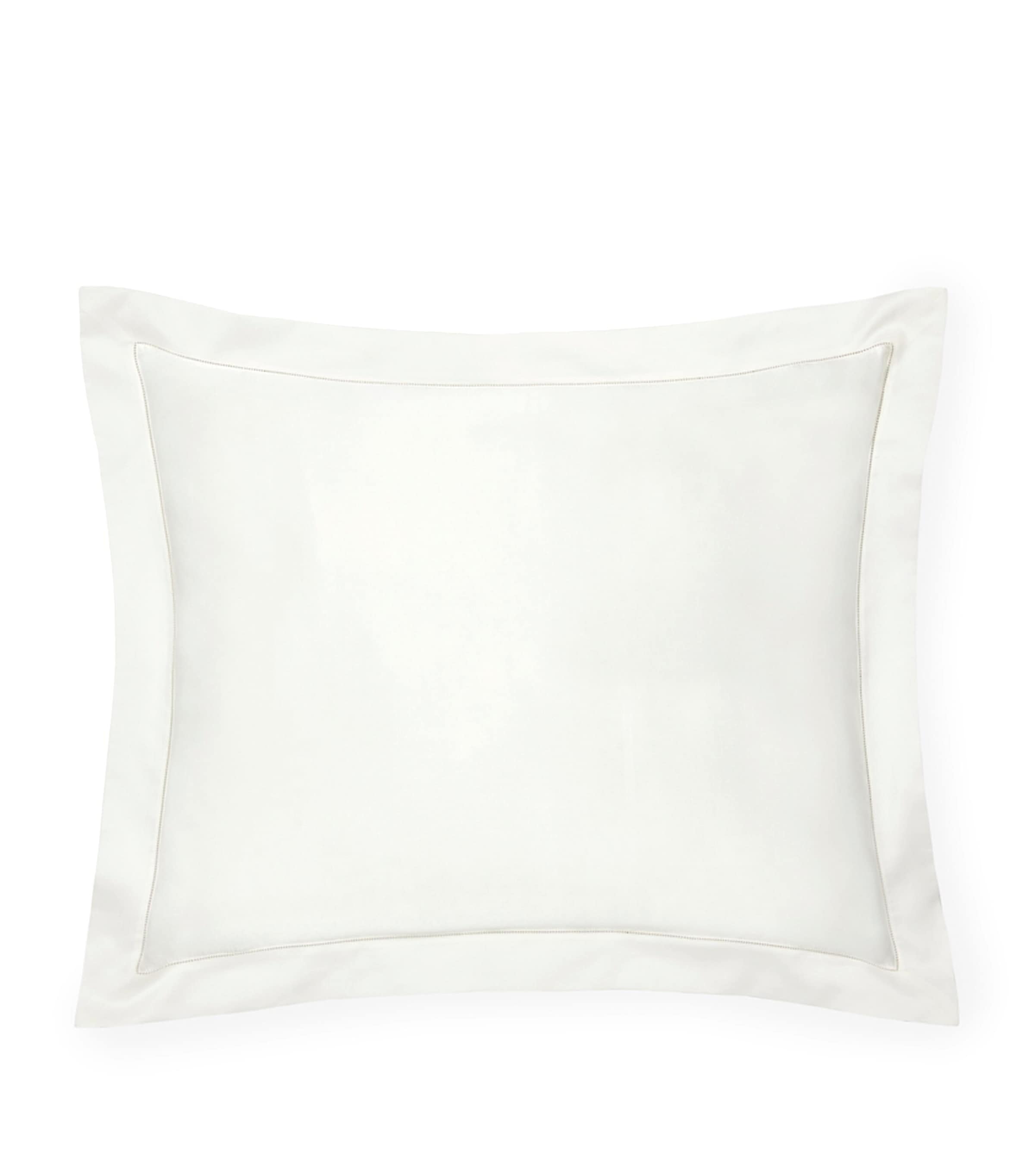 Sferra Egyptian Cotton Sham Giza Standard Pillowcase (75cm x 50cm) Candlelight