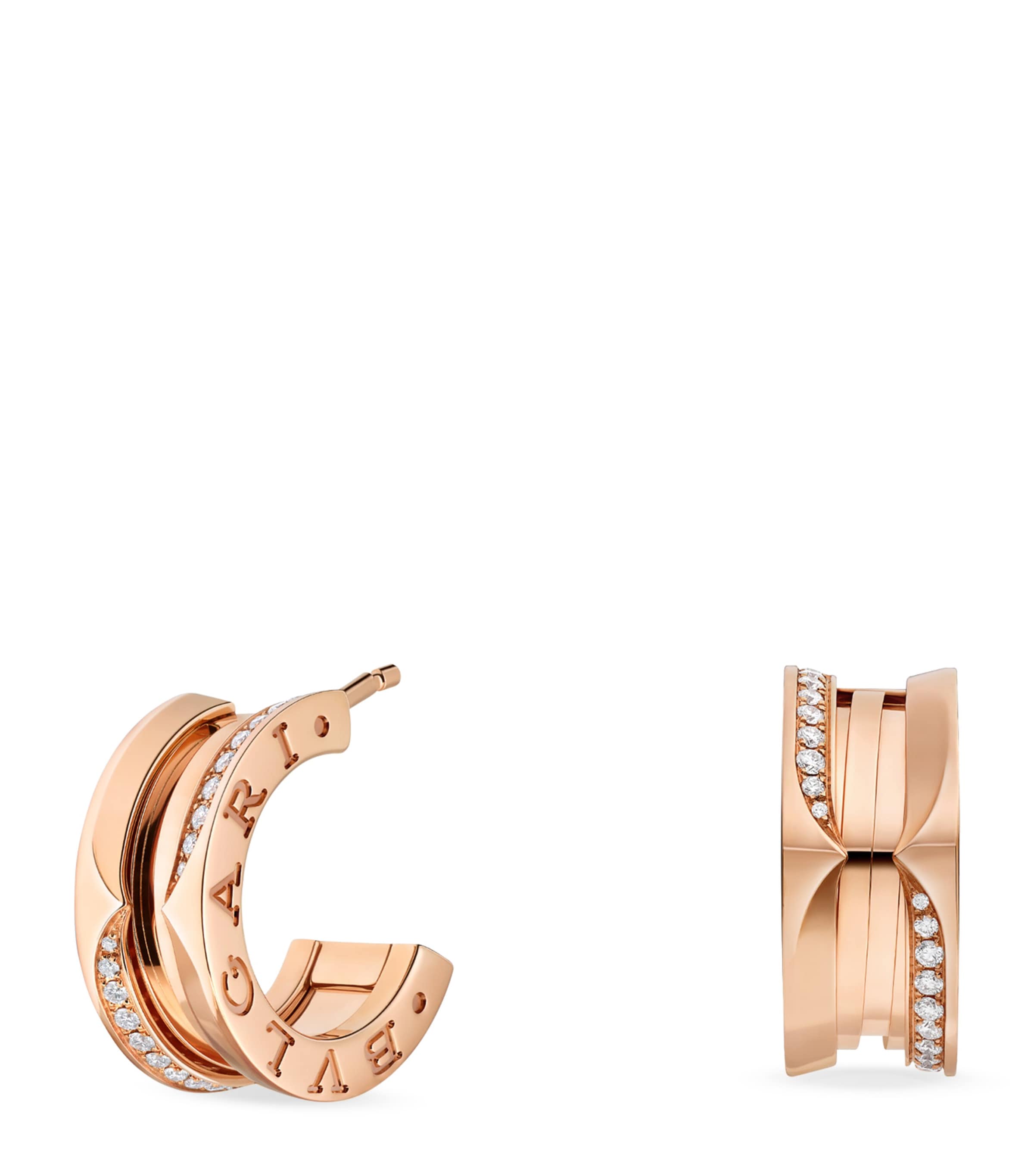 Rose Gold and Diamond B.zero1 Earrings