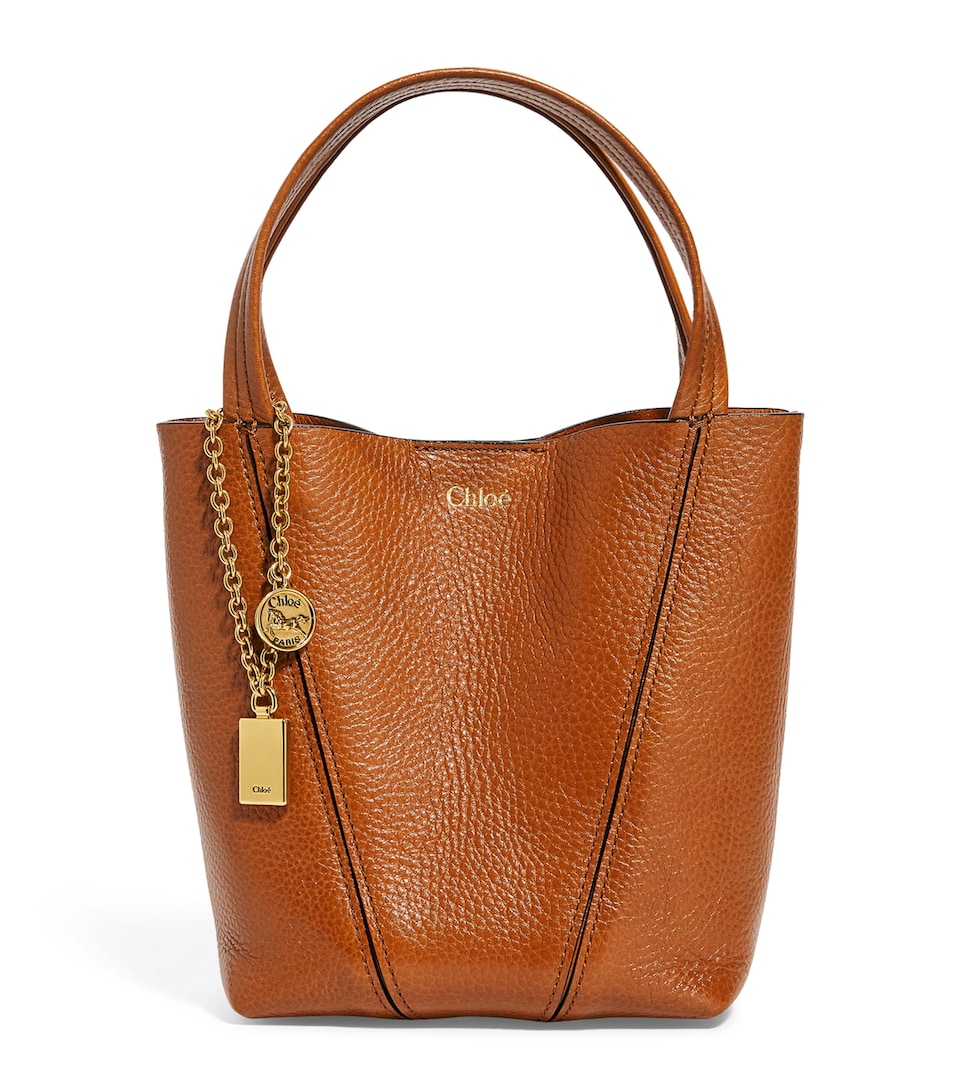 Small Calfskin Spin Tote Bag