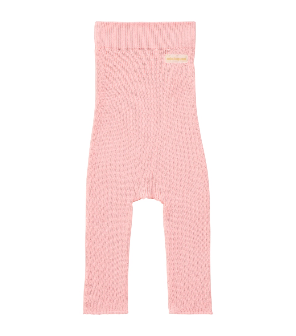 Miki House Cotton Knit Leggings (6 Months)