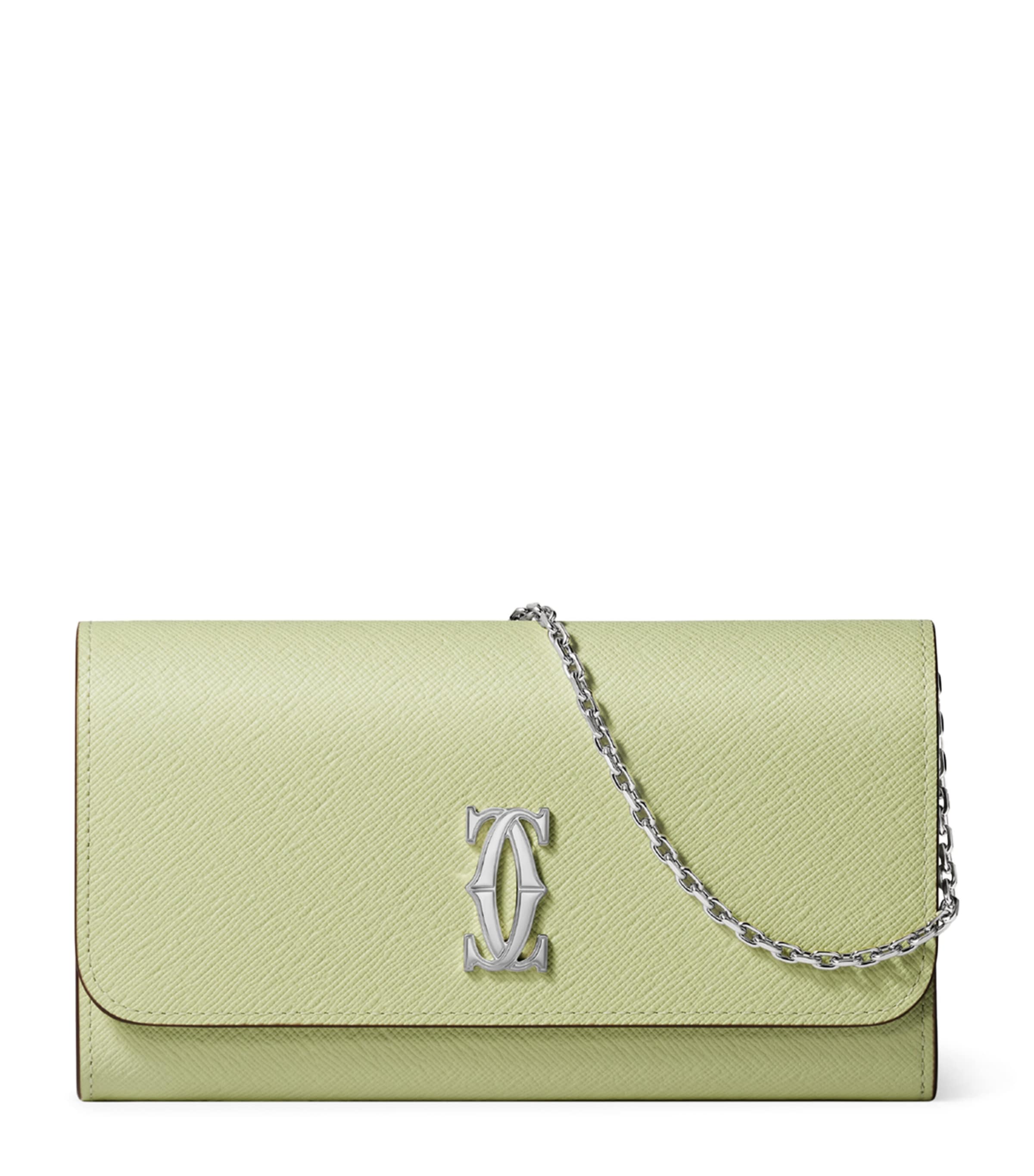 Cartier Leather C de Cartier Chain Wallet Citrus