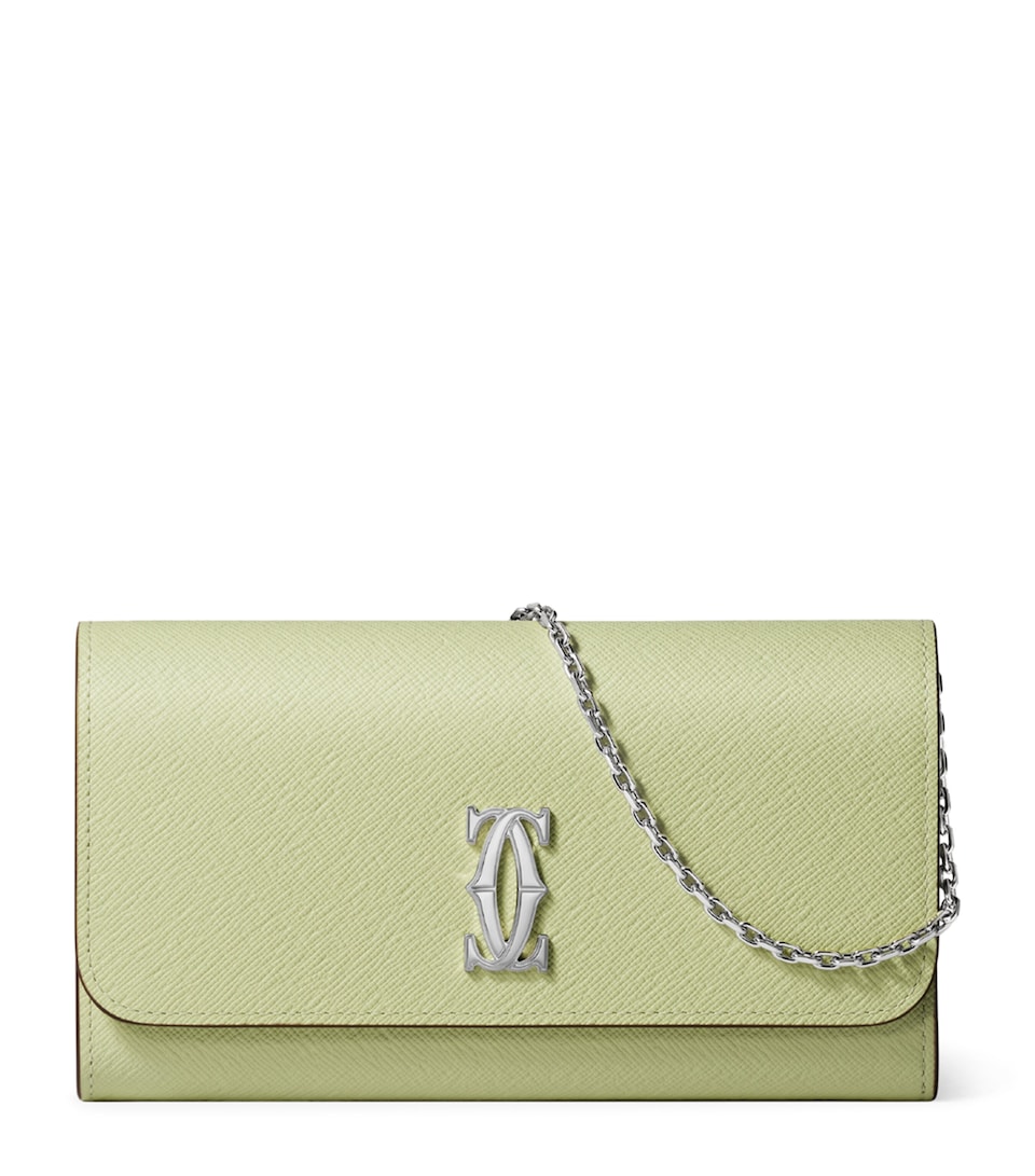 Cartier Leather C de Cartier Chain Wallet Citrus