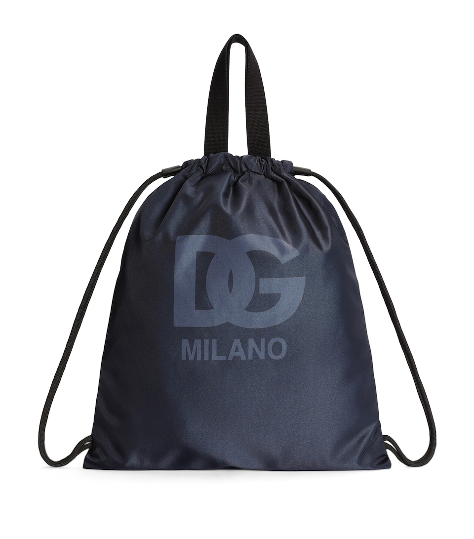 Dolce&Gabbana Kids DG Logo Drawstring Backpack Dg Sport Fdo B